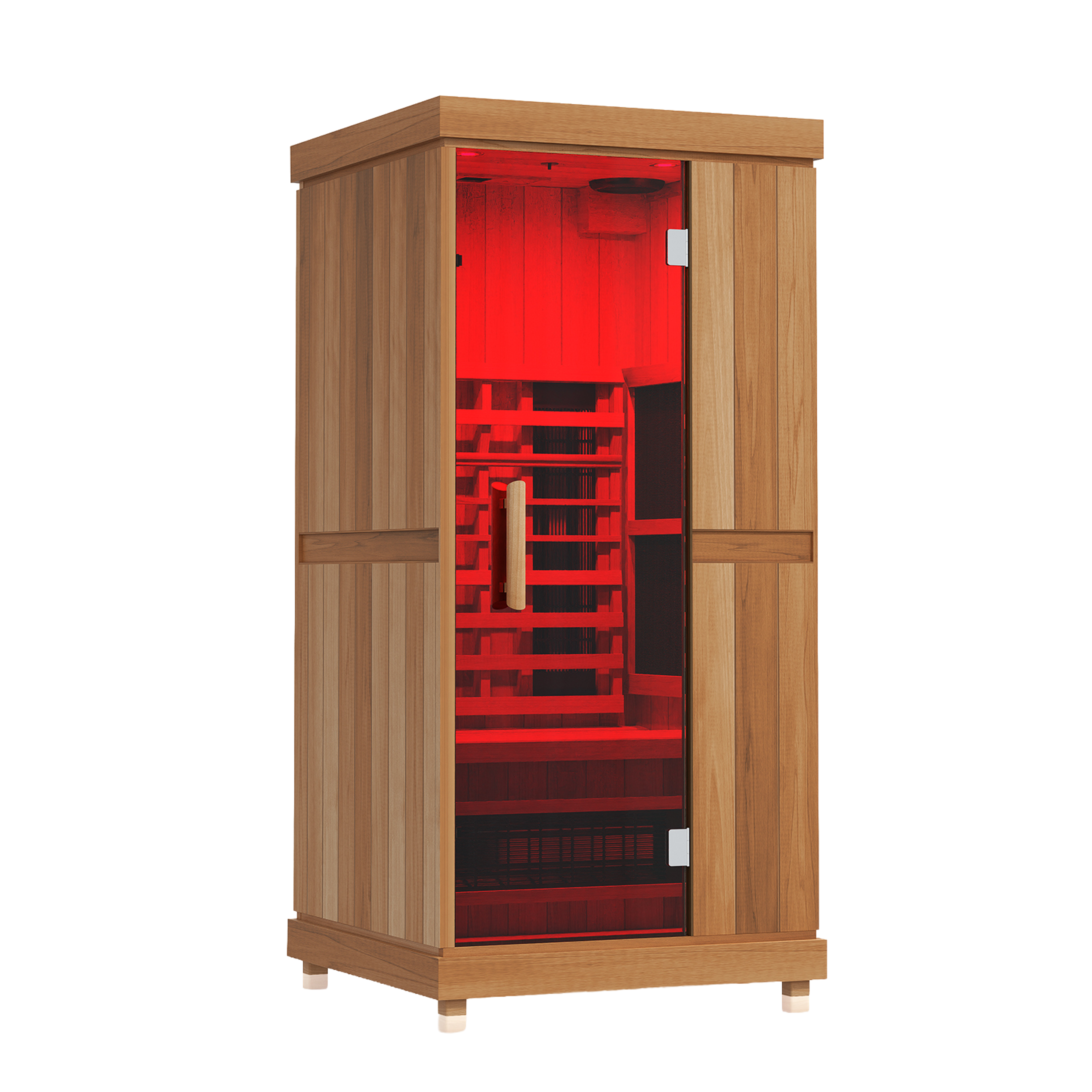 Finnmark FD-1 infrared sauna in red finish
