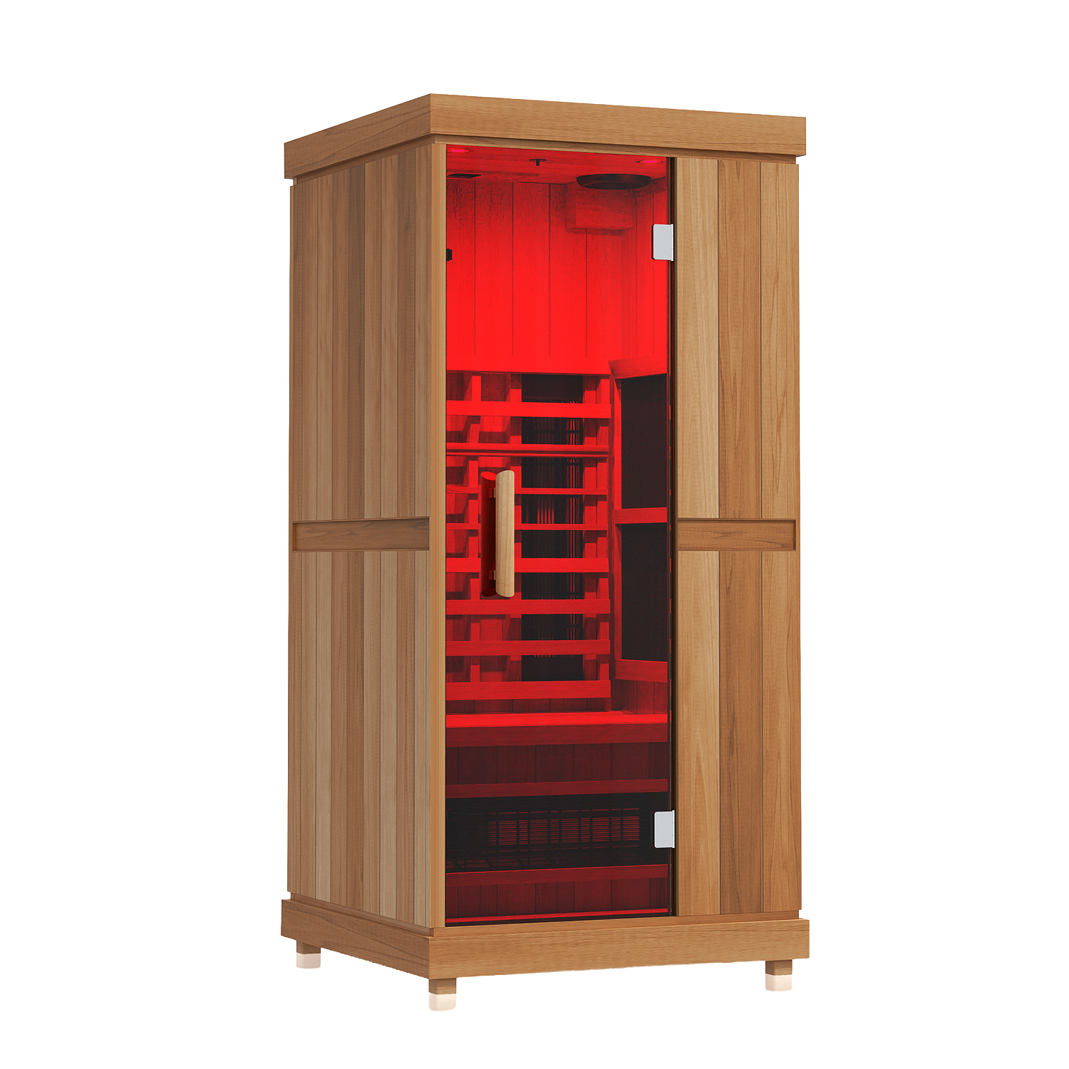 Finnmark FD-1 infrared sauna in red finish