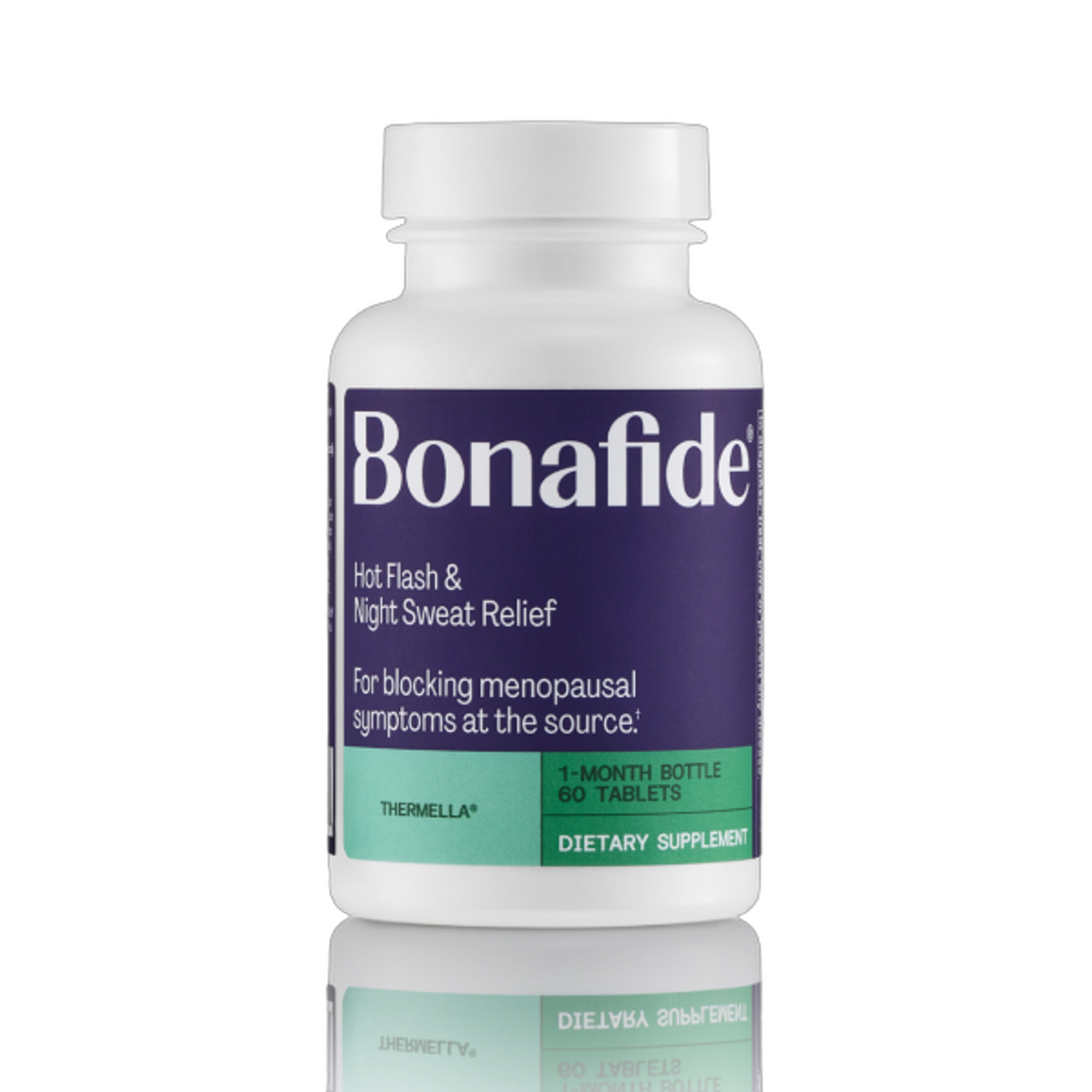 Bonafide Thermella Fast-Acting Hot Flash and Night Sweats Relief. — 1-Month Supply (60 Tablets)