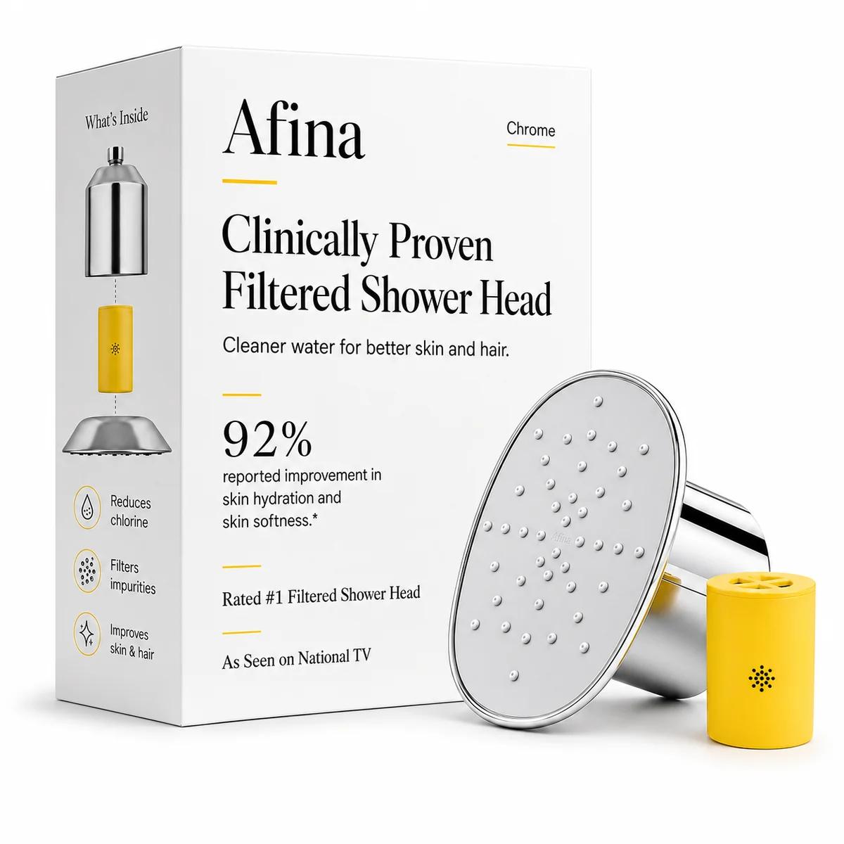 Product image for Afina Filtered Shower Head in Chrome