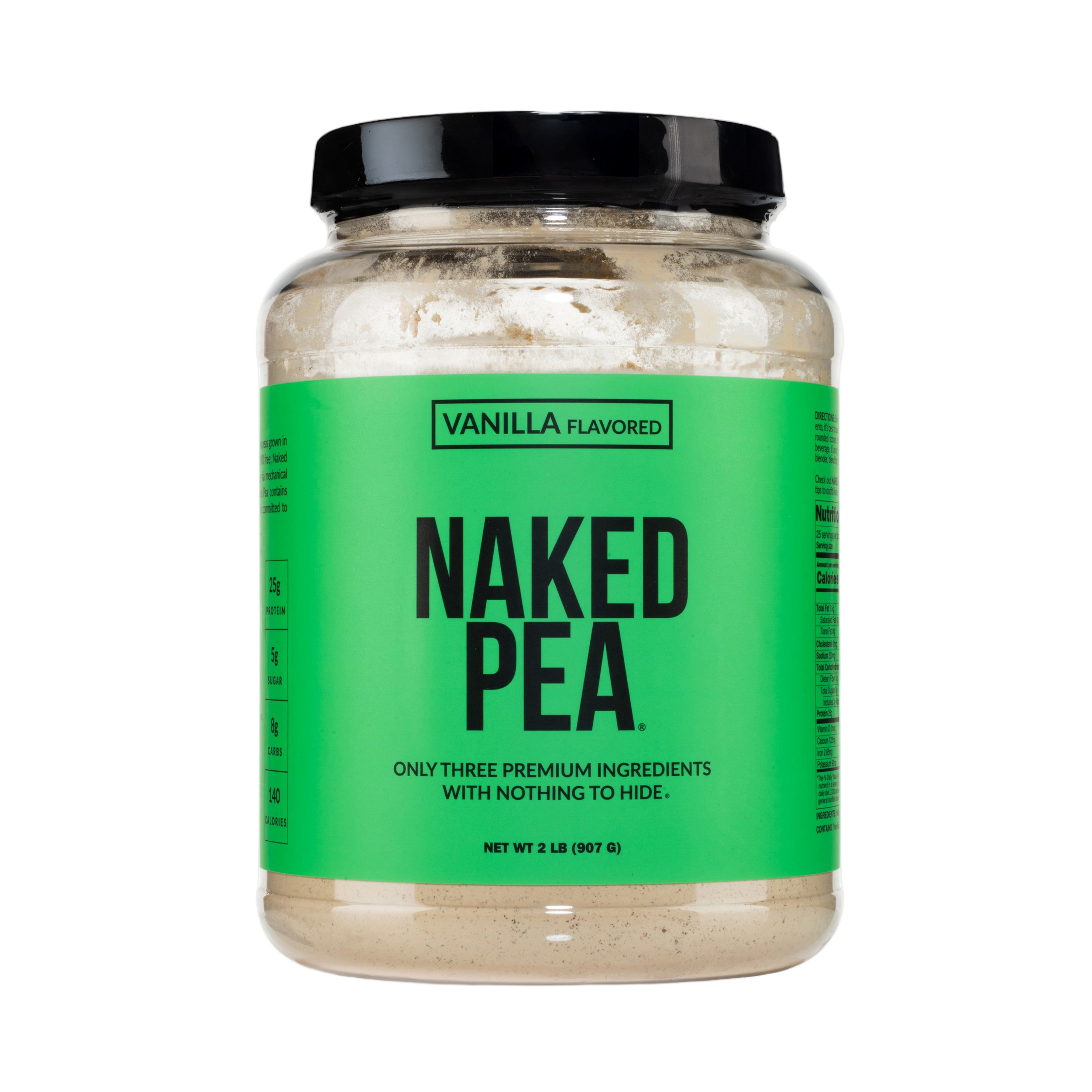 Bag of Vanilla Pea Protein Powder, 2 pound size