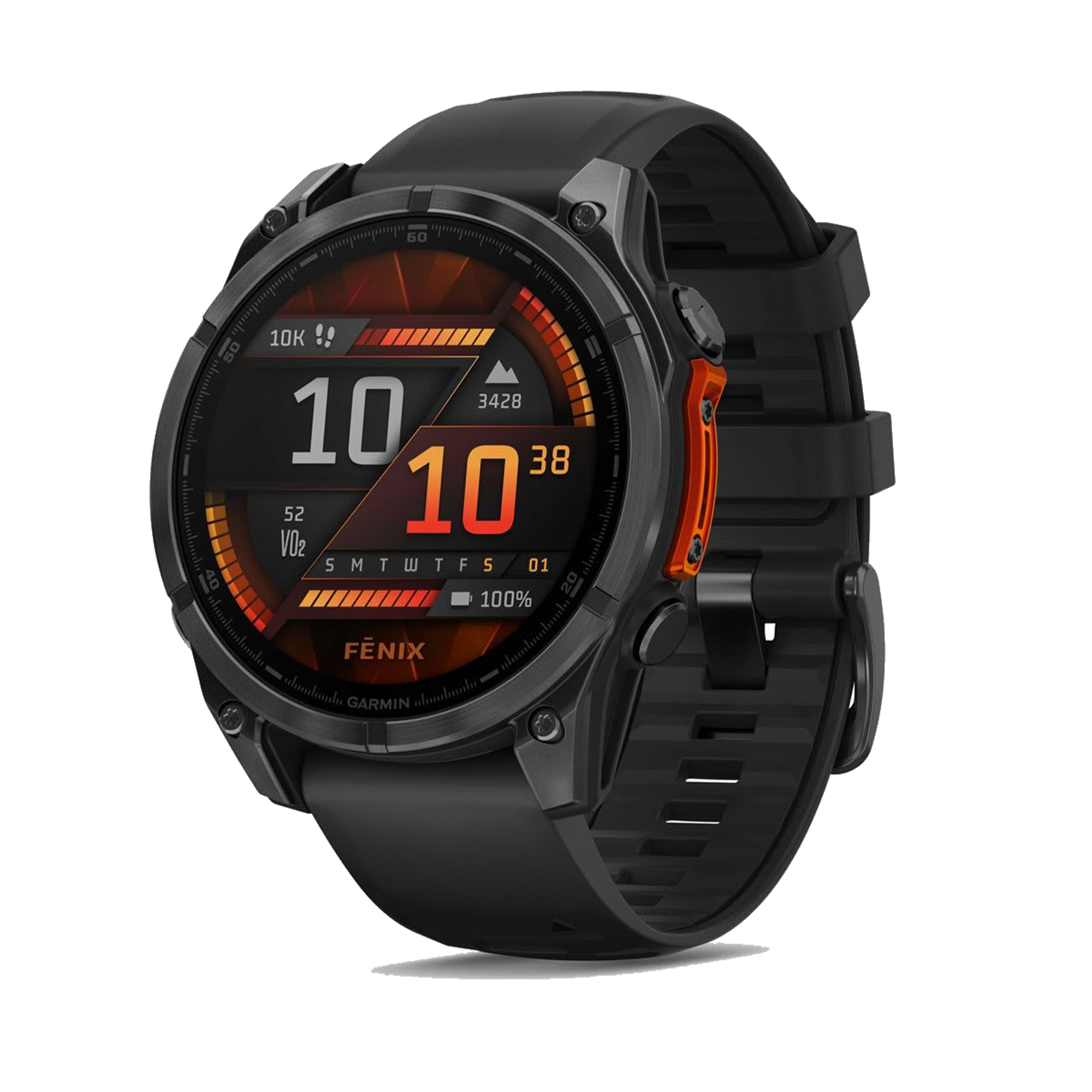 Garmin fēnix 8 47mm AMOLED Multisport Smartwatch in Slate Gray with Black Silicone Band