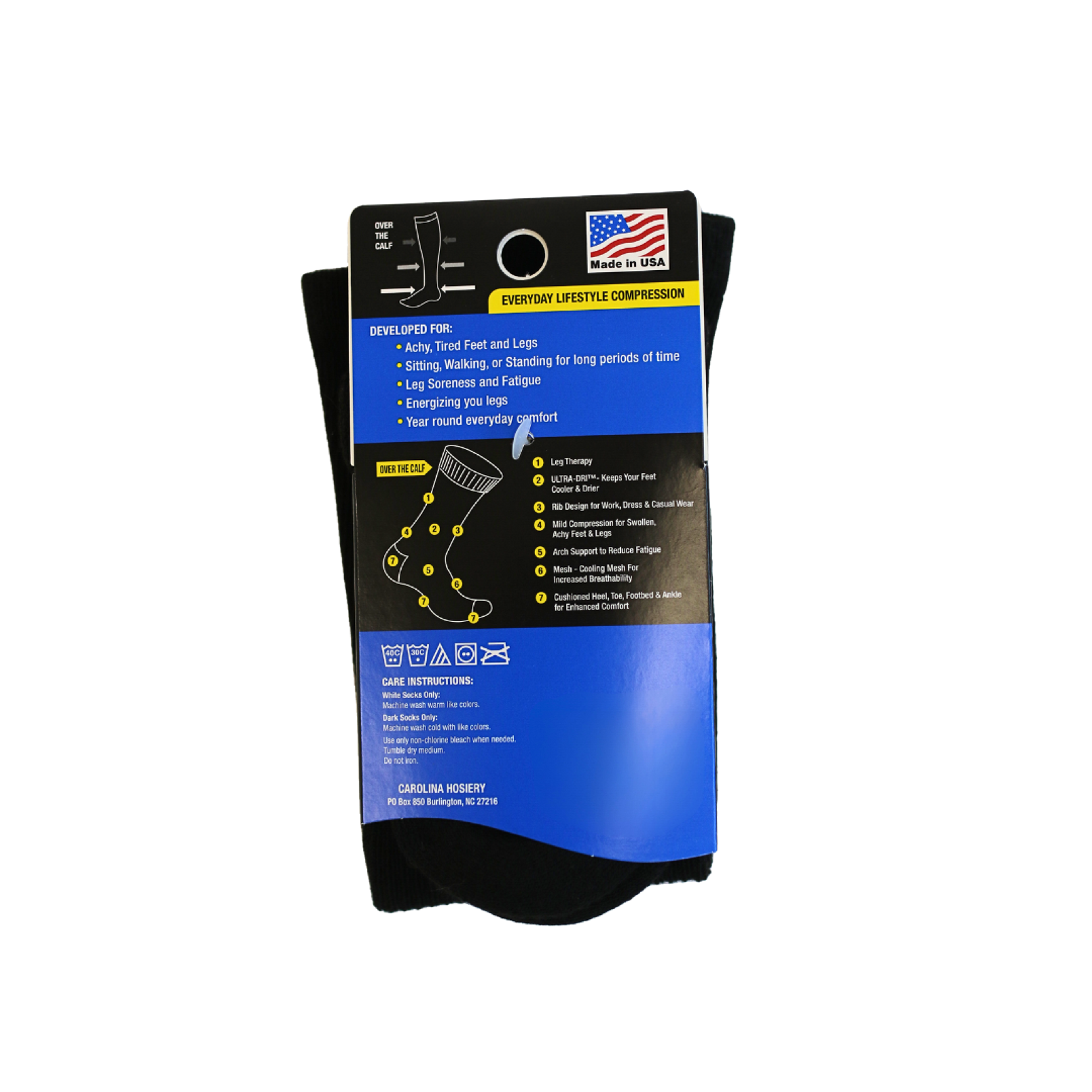 Black Compression Sock image 2