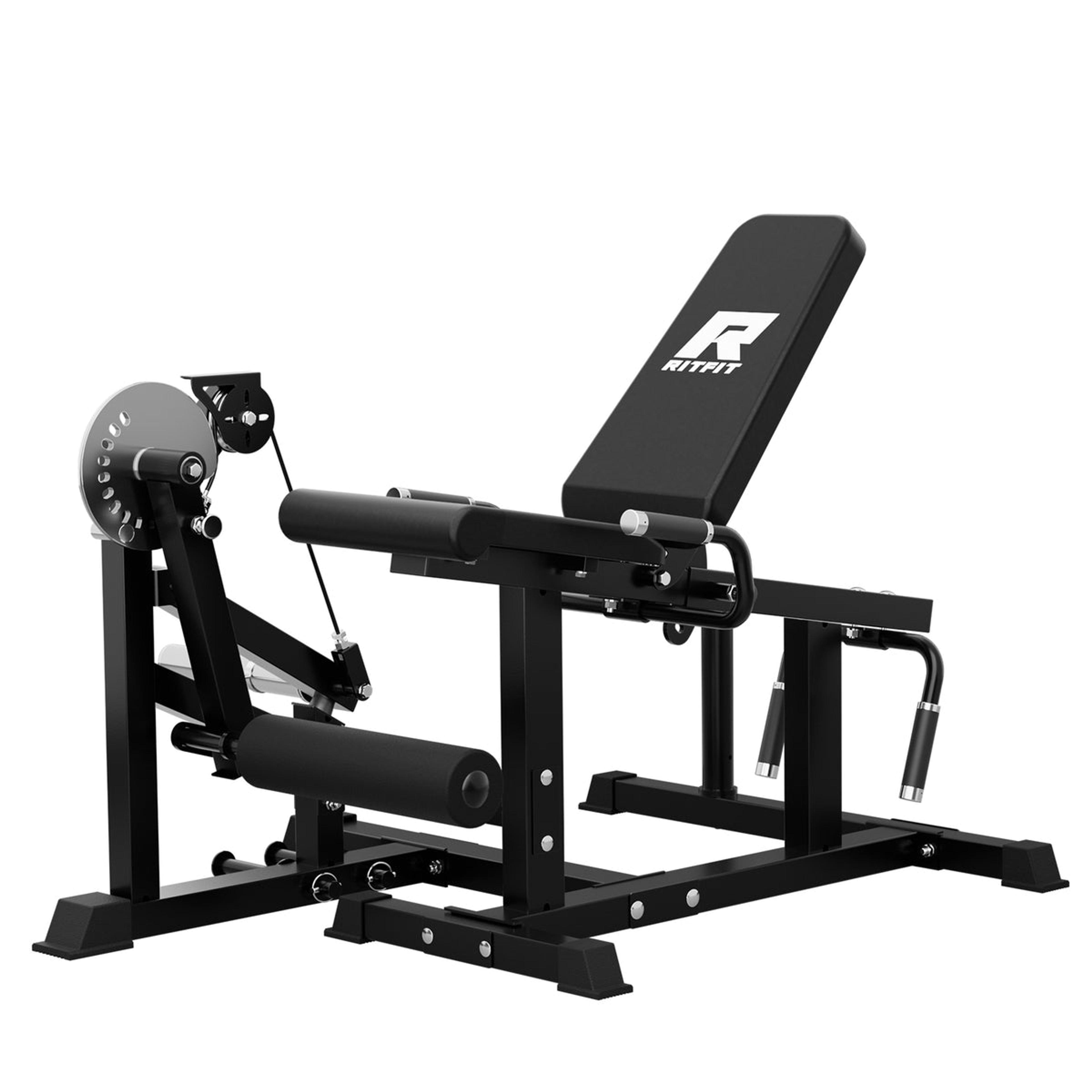 Product image for RITFIT PLC01 Leg Extension Curl Machine in Black
