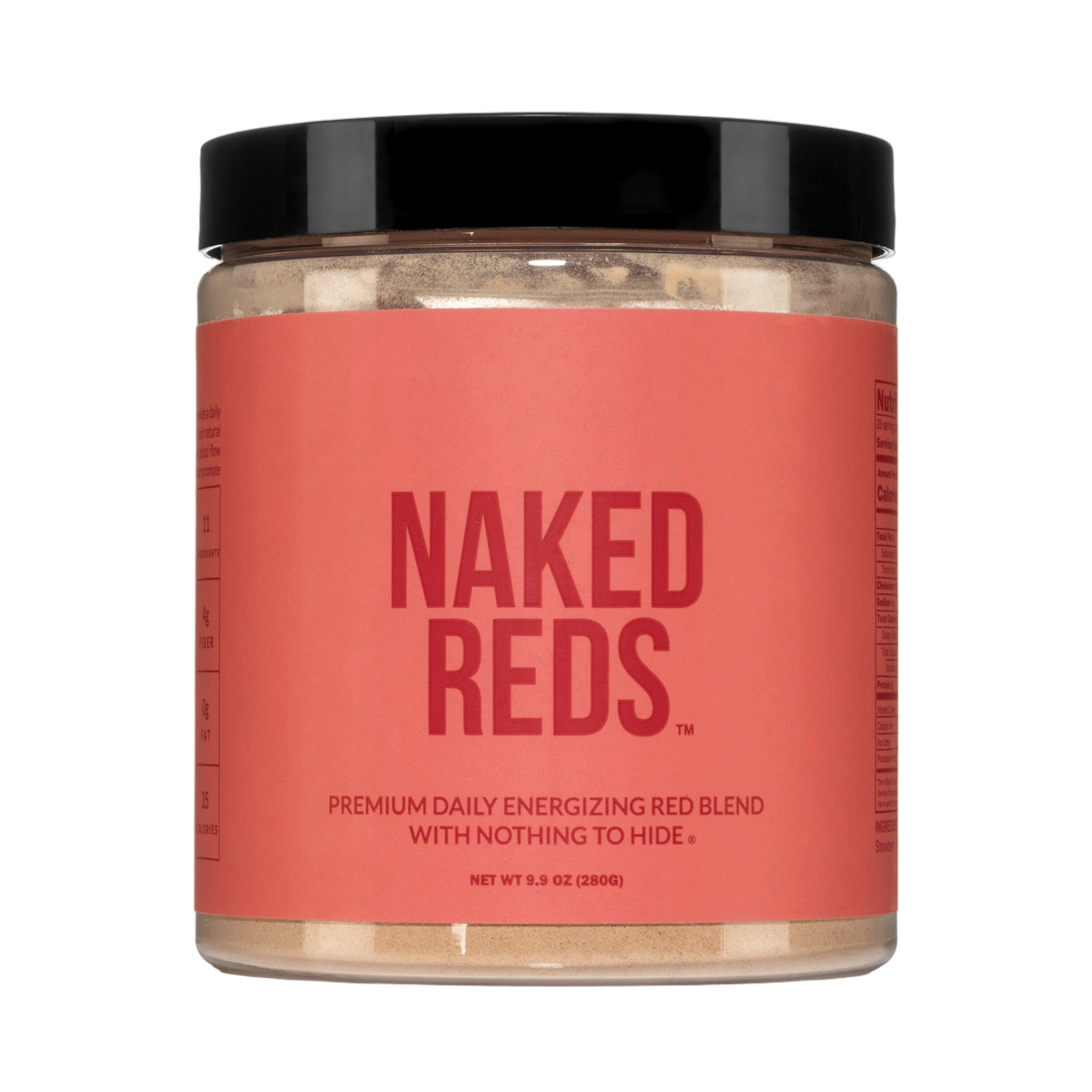 Container of Naked Reds Super Reds Fruit Powder