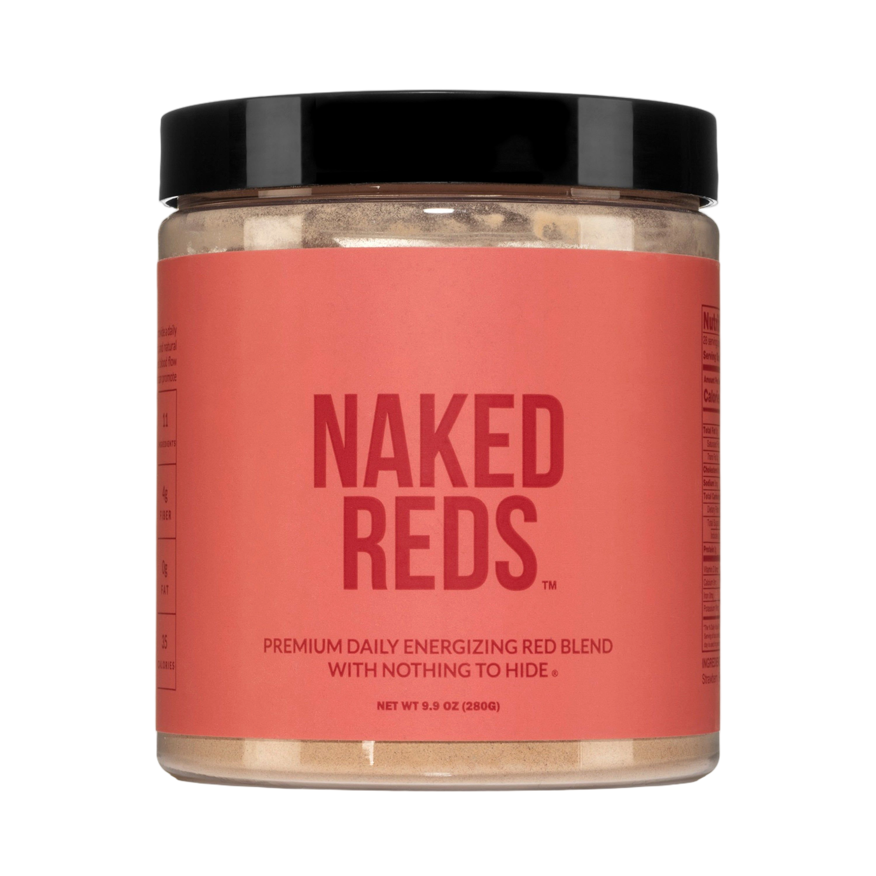 Container of Naked Reds Super Reds Fruit Powder