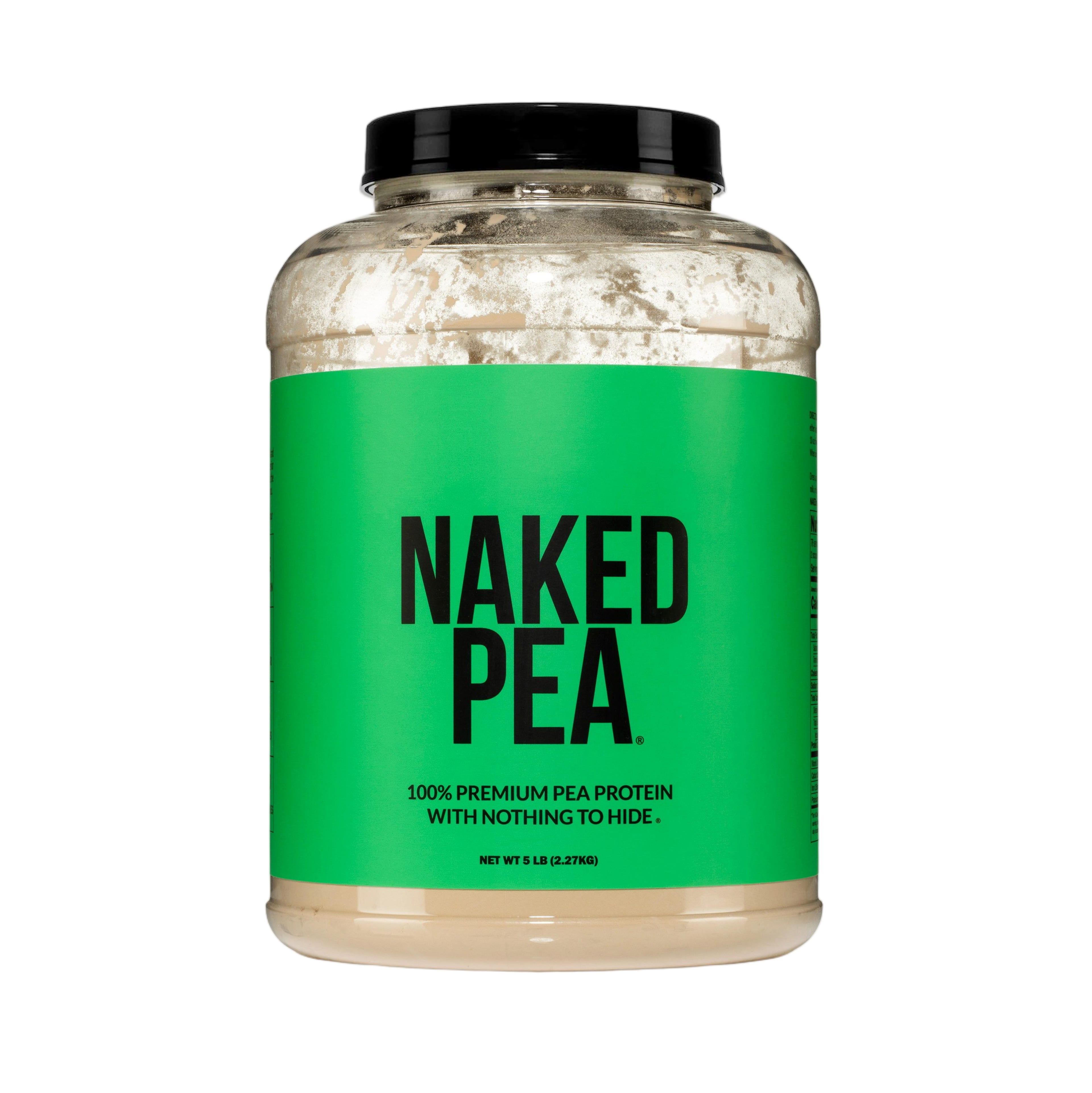 Bag of unflavored pea protein powder, 5lb size