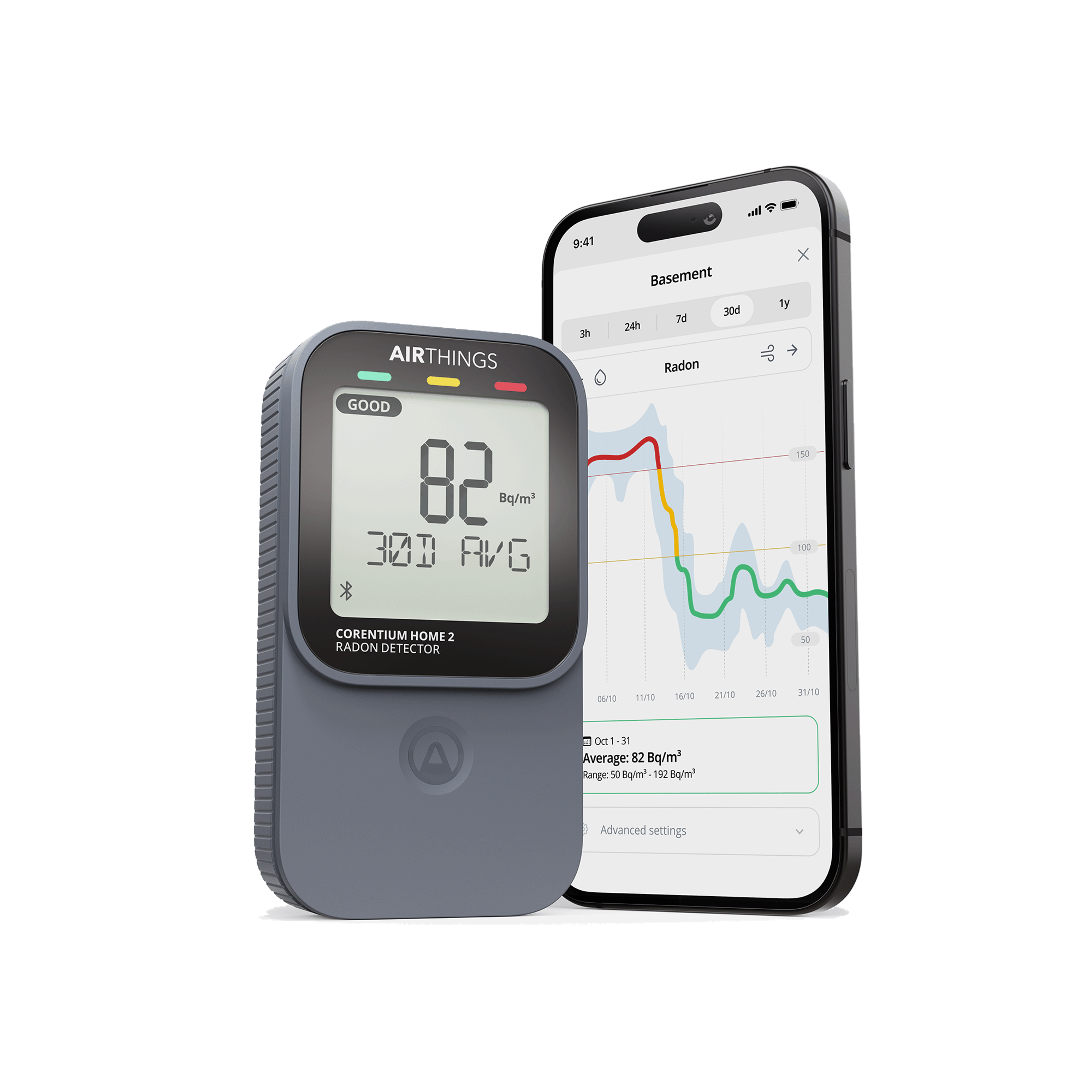 Airthings Corentium Home 2 radon detector device