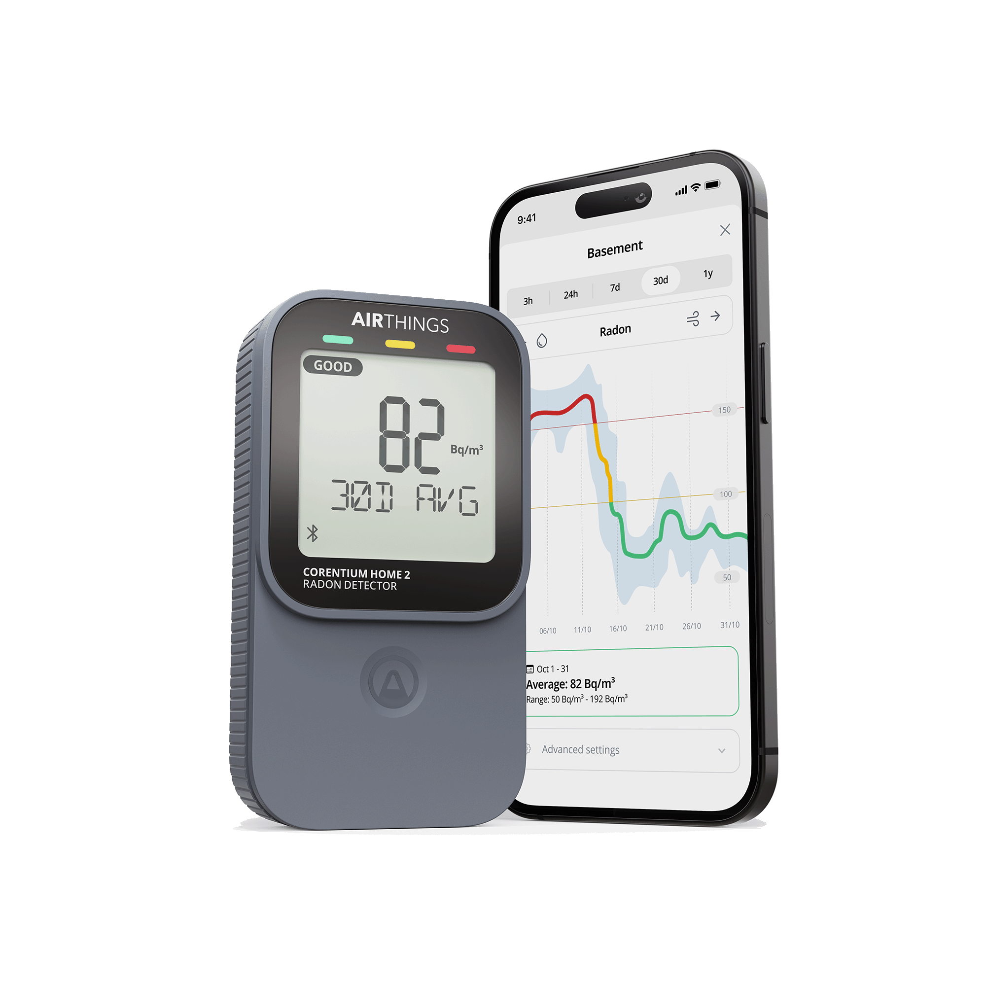 Airthings Corentium Home 2 radon detector device