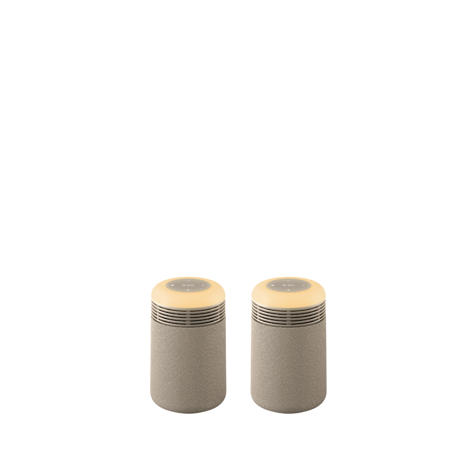 Mini Restful™ Sunrise Clock Air Purifiers in Coastal Beige Bundle