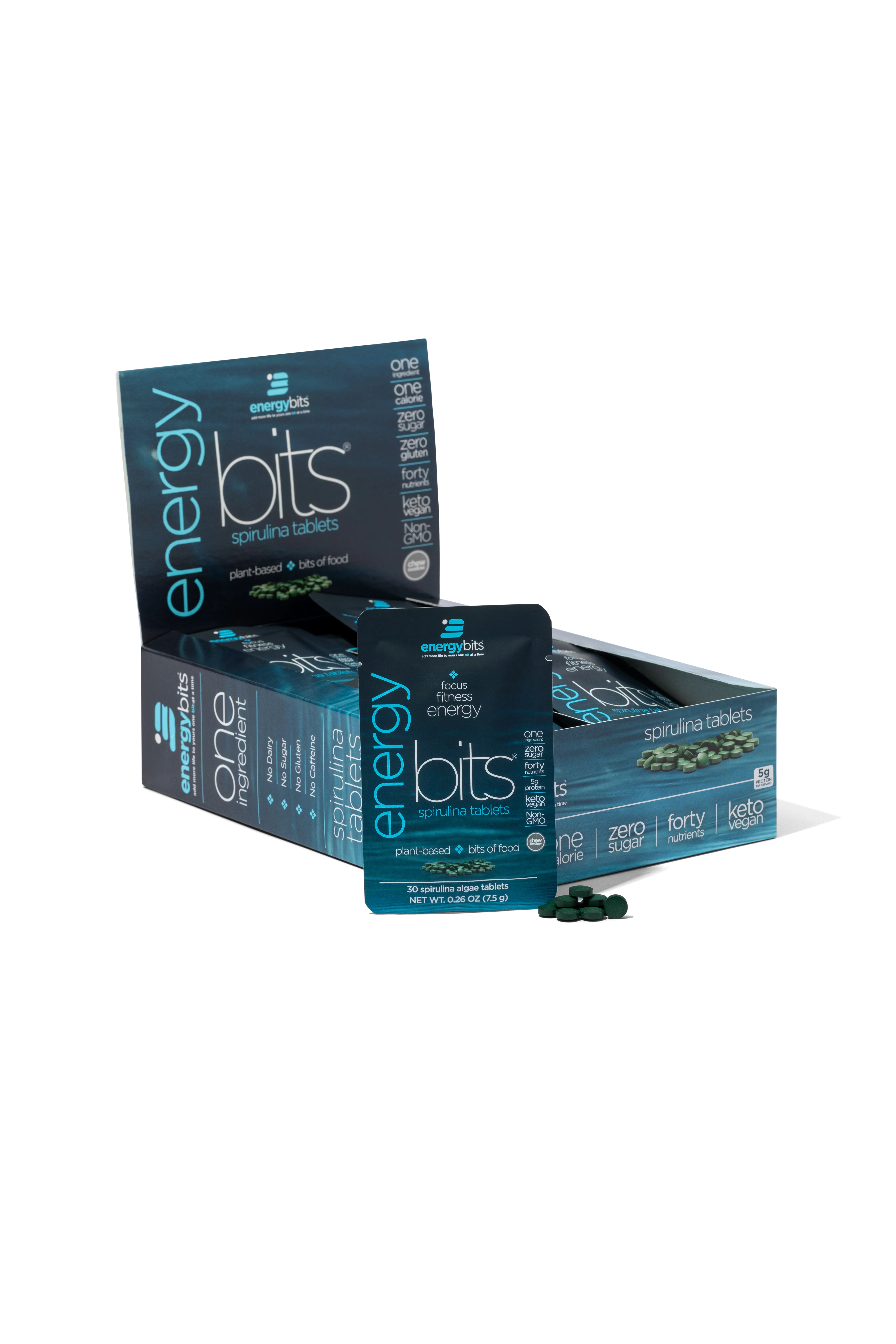 ENERGYbits ENERGYbits® Spirulina | Large Box - HSA/FSA Eligible