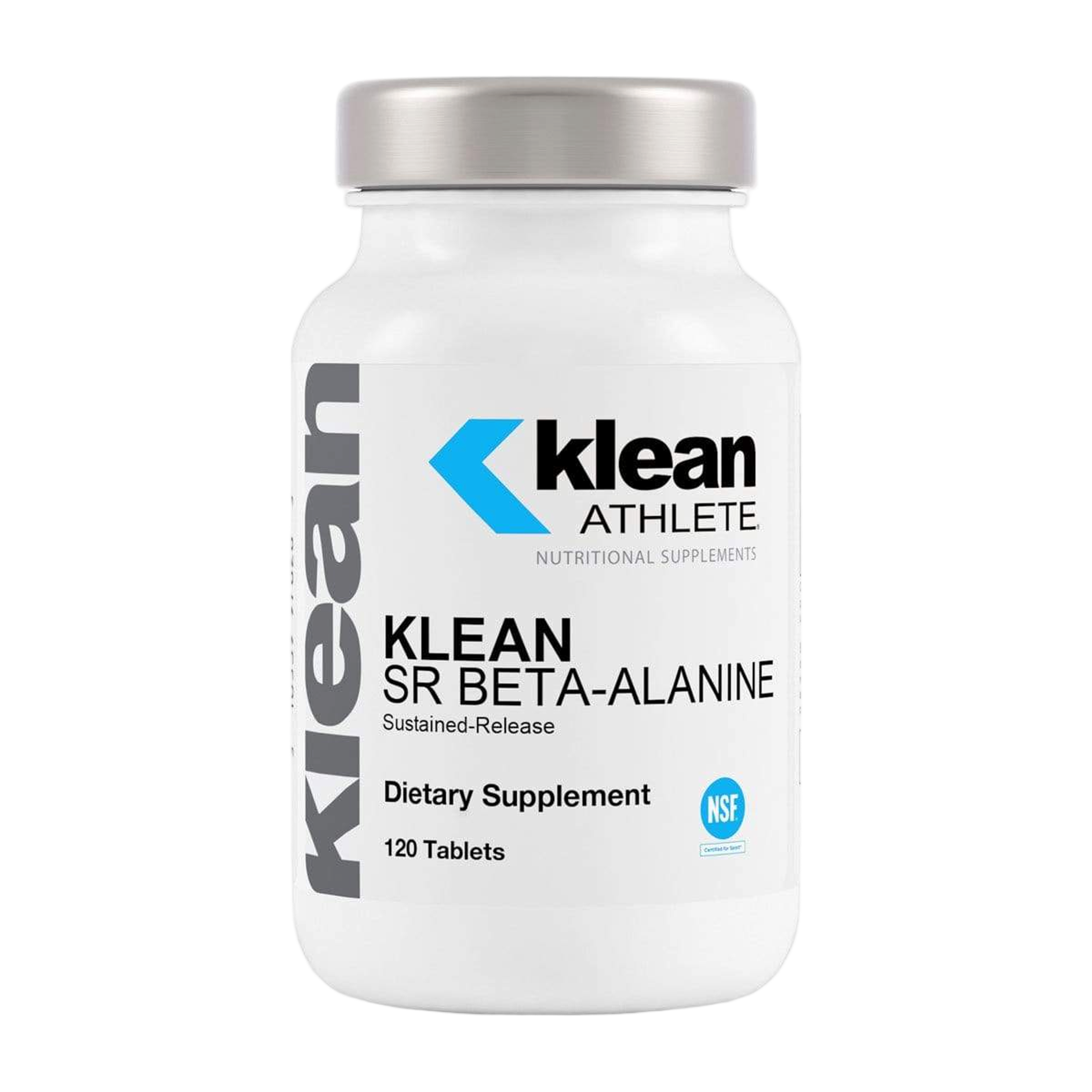 Bottle of Klean Athlete Beta-Alanine supplement, 120 capsules