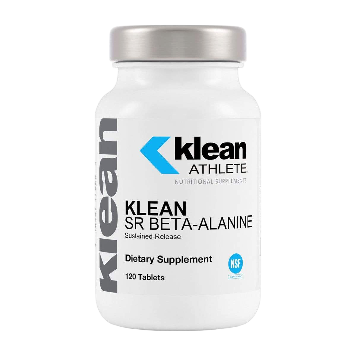 Bottle of Klean Athlete Beta-Alanine supplement, 120 capsules