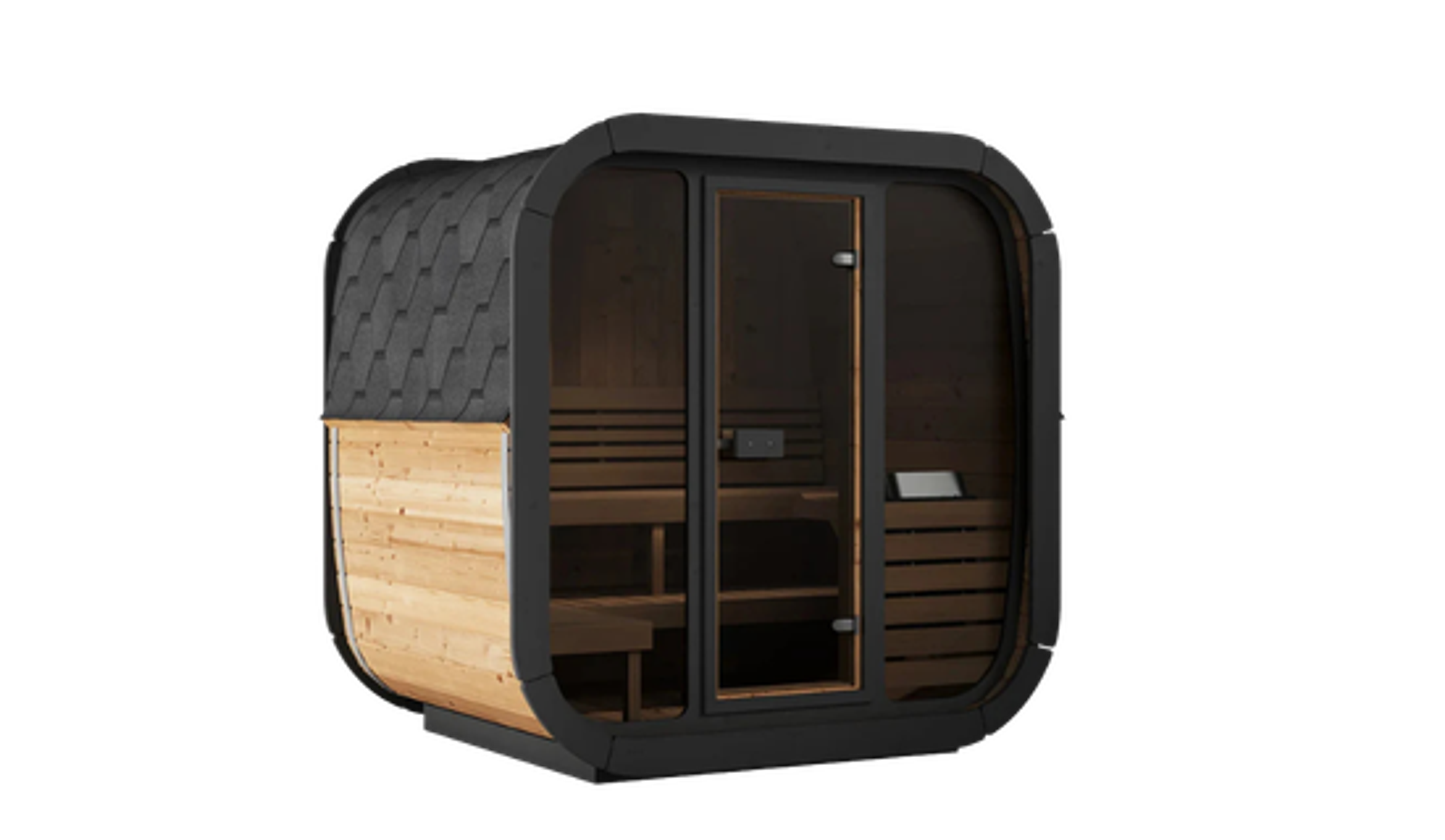 SaunaLife CL5G | 4-Person Outdoor Cube Sauna Kit