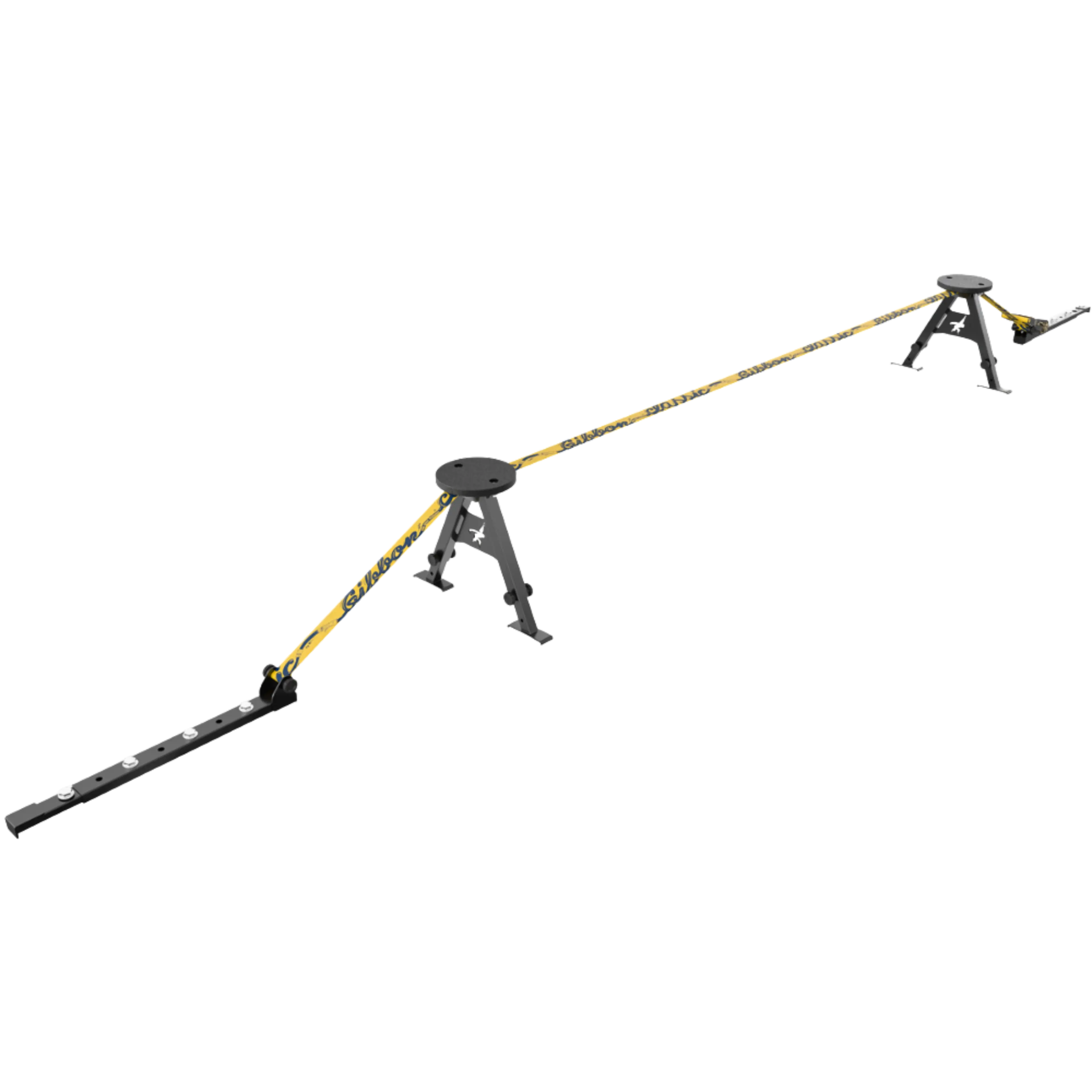 Overview graphic of the GIBBON SlackYard slackline system