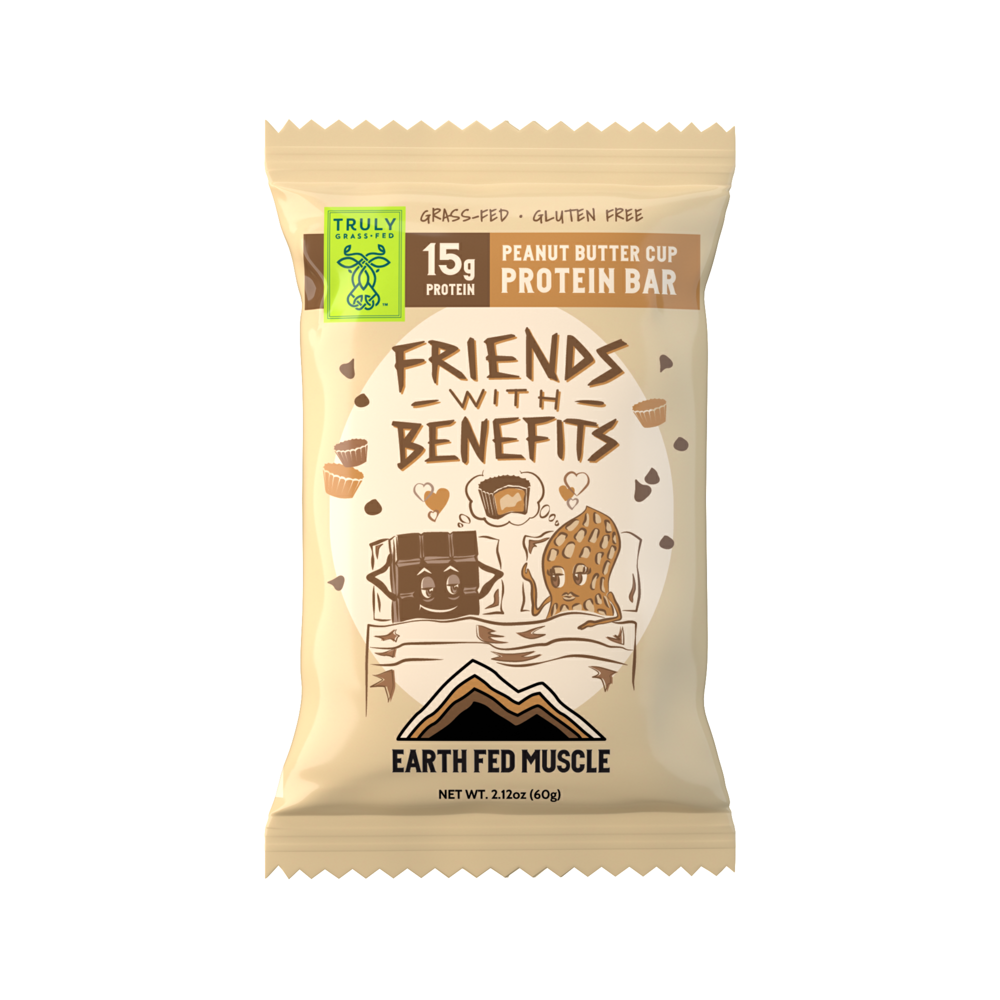 Chocolate peanut butter protein bar unwrapped from packaging