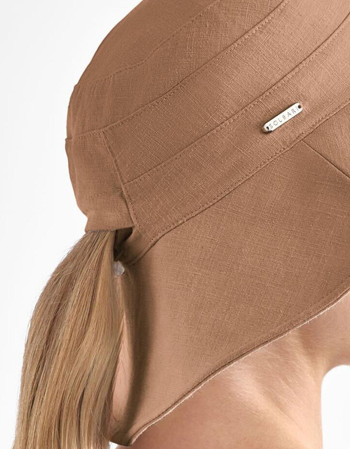 Resort Wide Brim Sun Hat UPF 50+ in Cinnamon / Beige