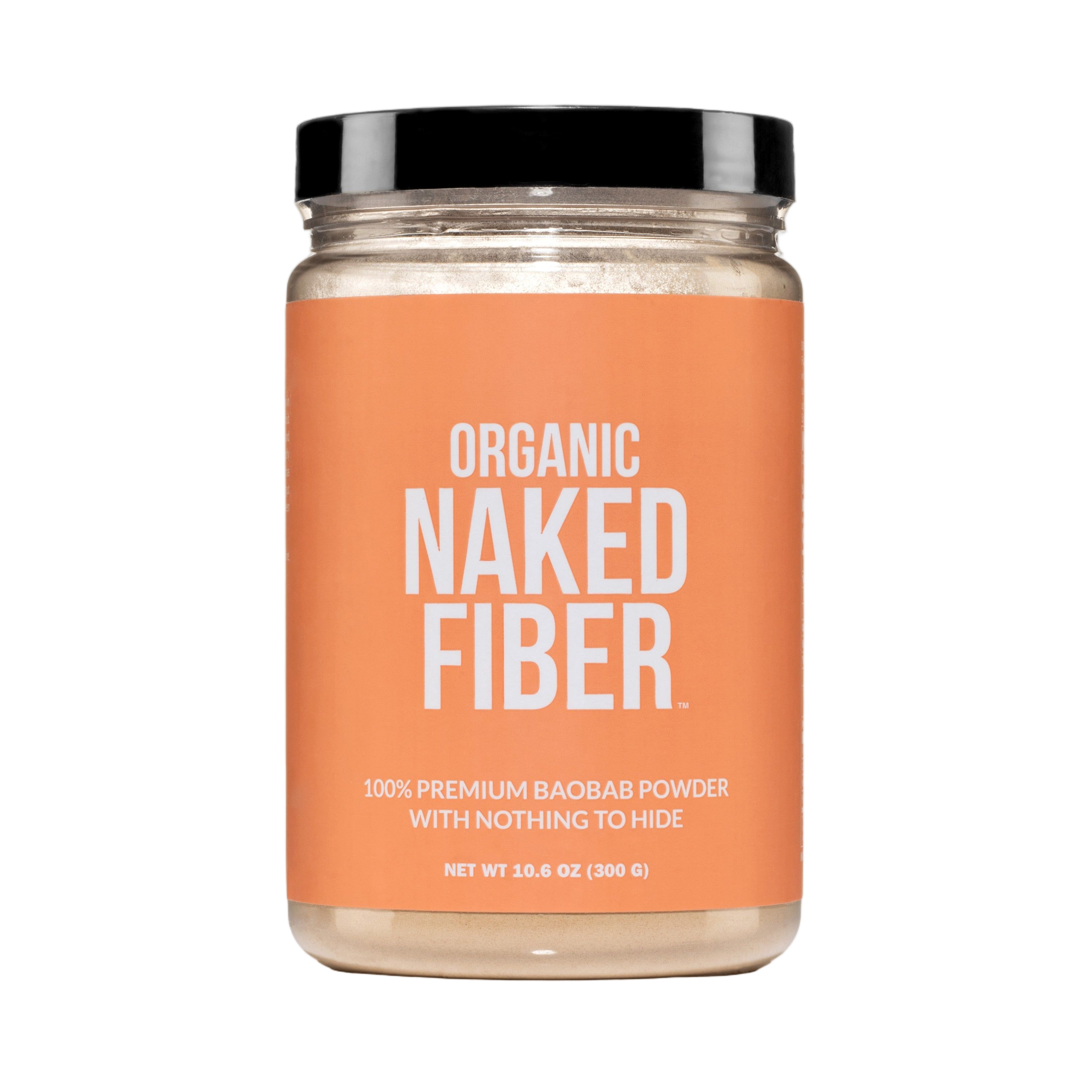 Container of Organic Naked Fiber supplement powder