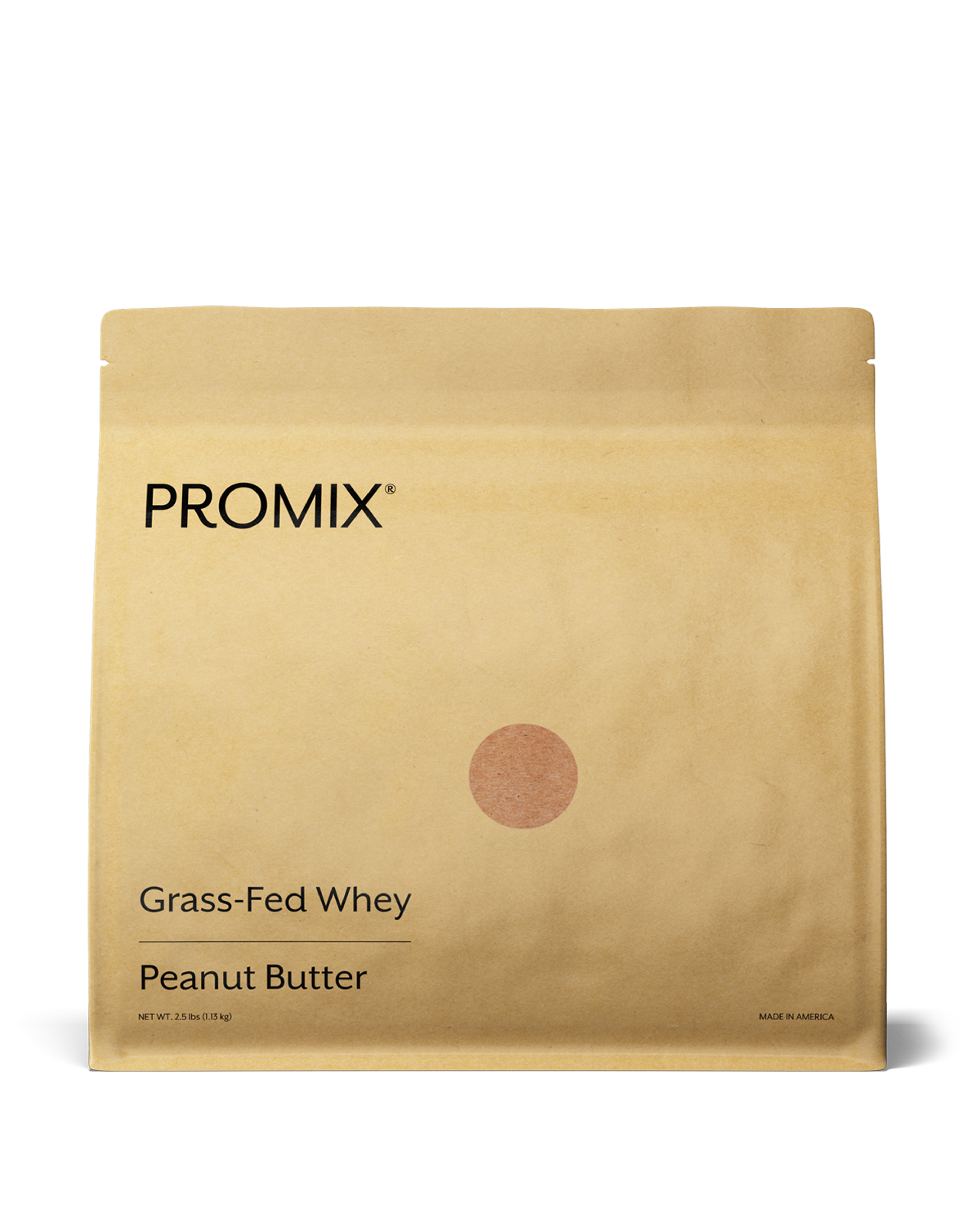 Promix peanut butter whey protein powder tub, single 2.5lb package