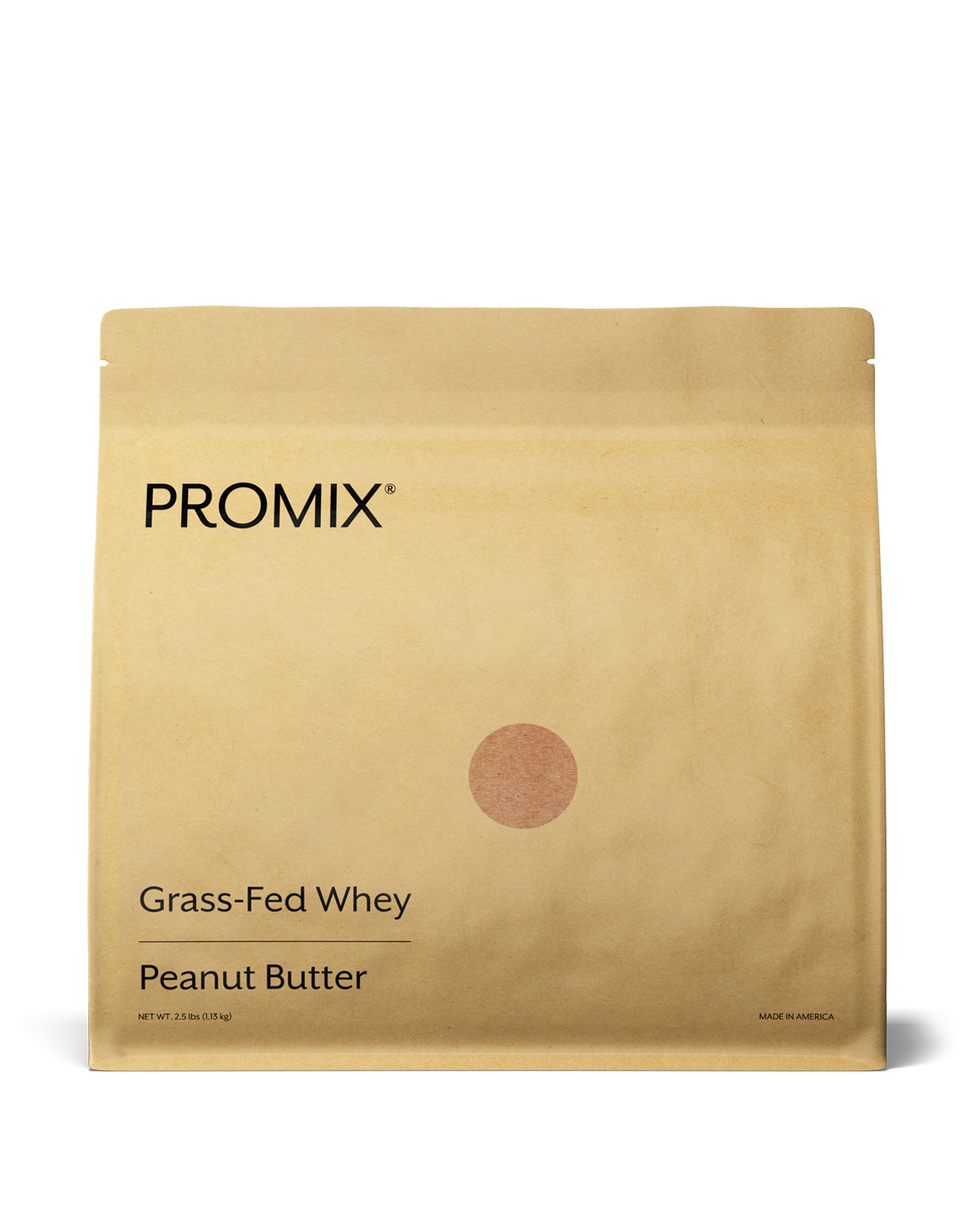 Promix peanut butter whey protein powder tub, single 2.5lb package
