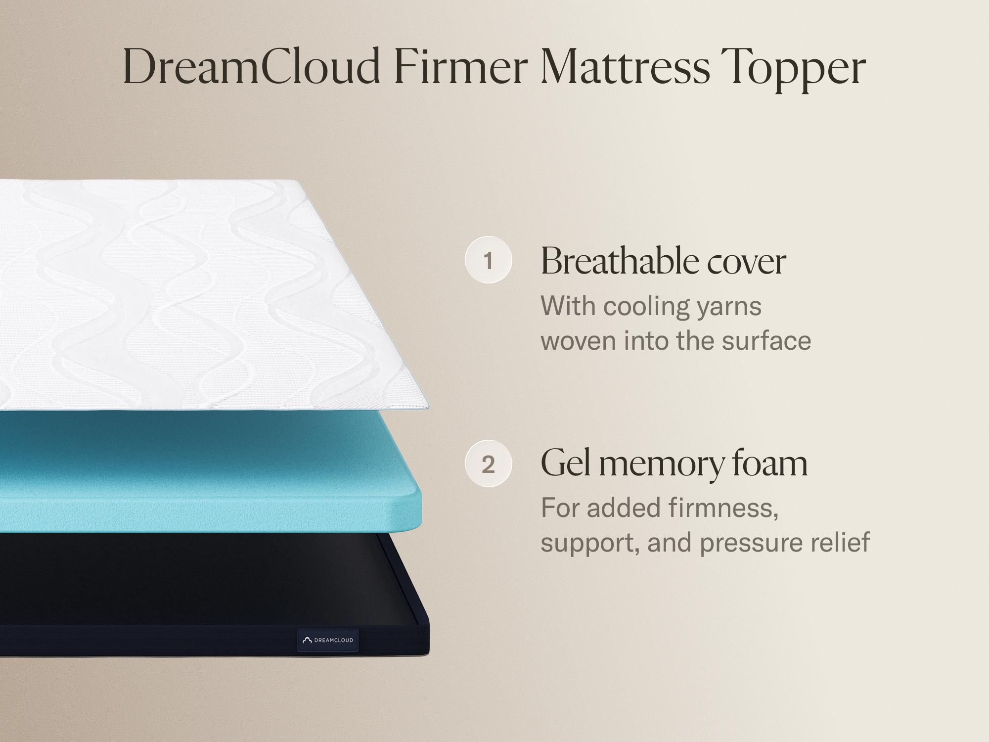 Firmer Mattress Topper, view 3