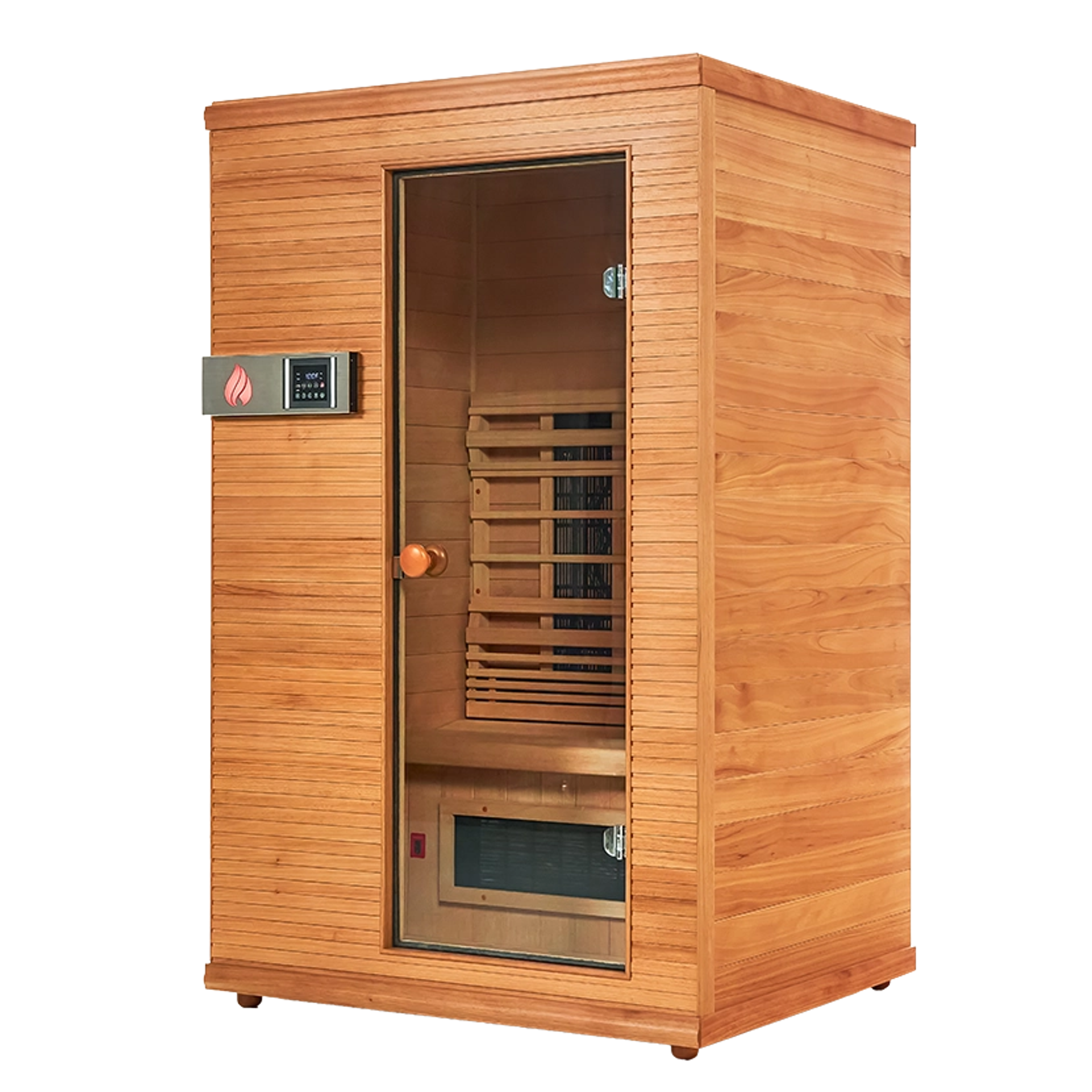 Serenity infrared sauna viewed from left angle