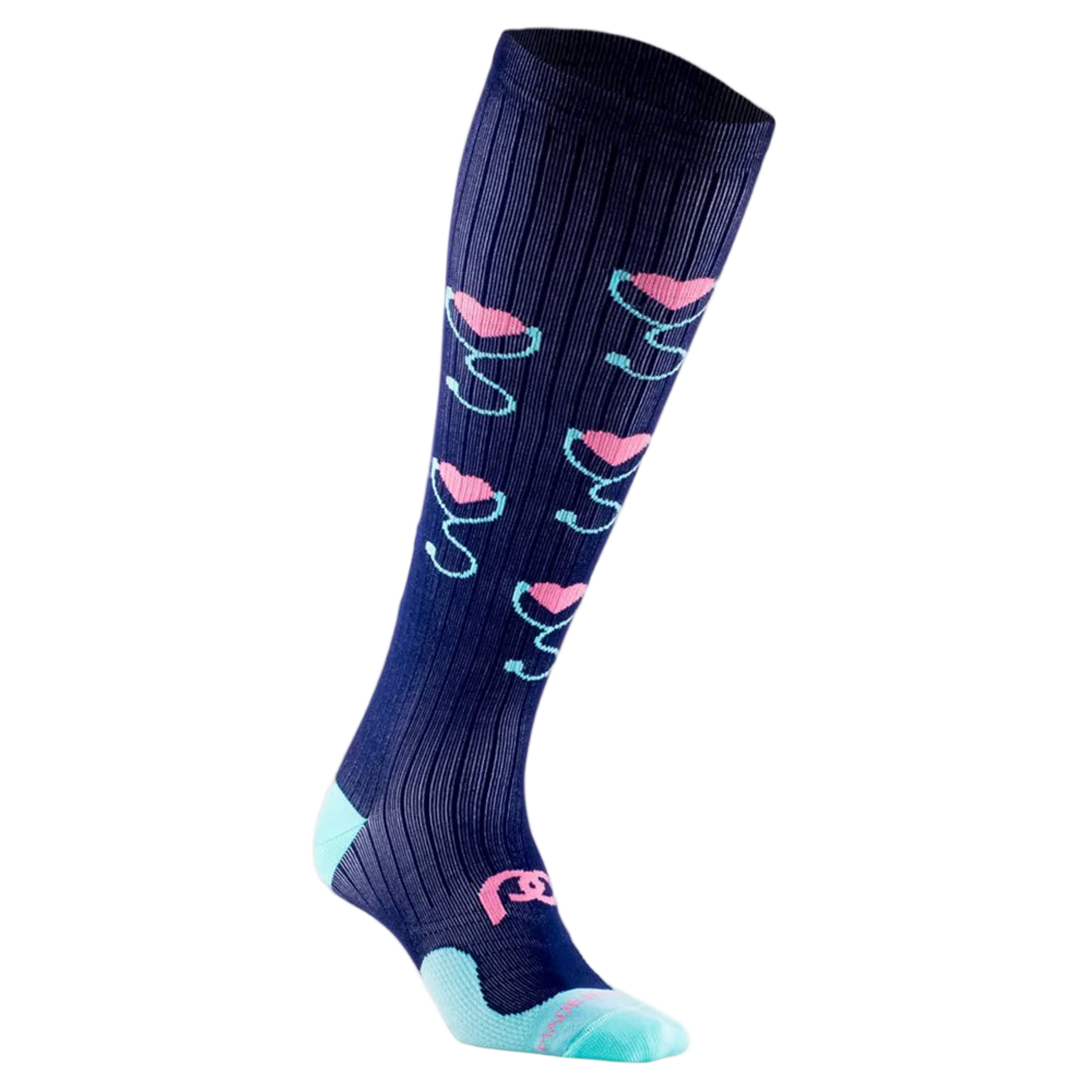 Stethoscope Hearts Compression Sock