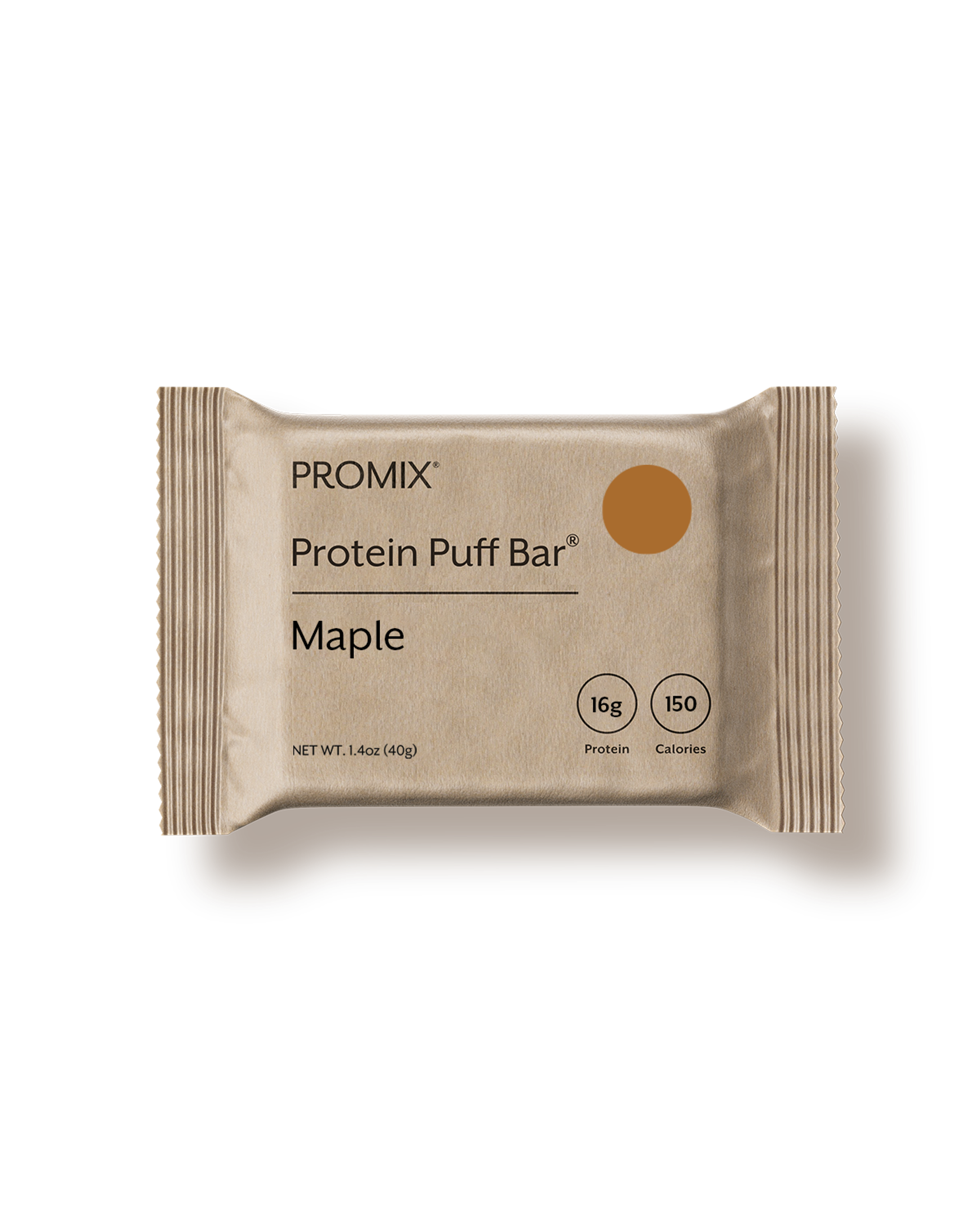 Box of Promix Maple Whey Protein Puff Bars
