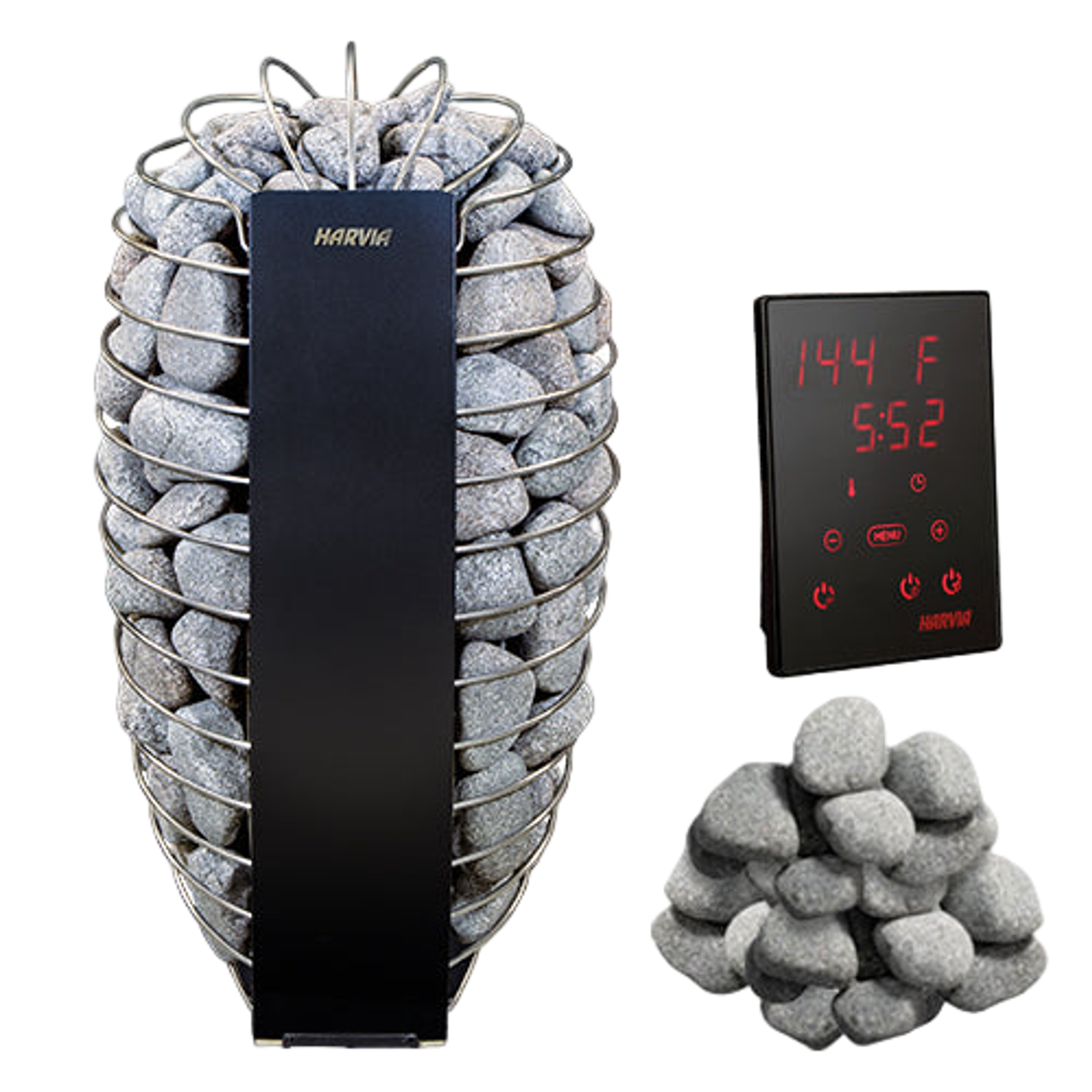 Harvia Spirit SP90E 9kW 240V Electric Sauna Heater Package Xenio CX45 WI-FI Control Package