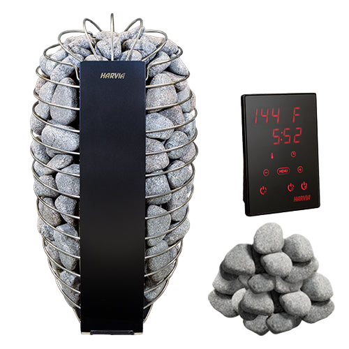 Harvia Spirit SP90E 9kW 240V Electric Sauna Heater Package Xenio CX45 WI-FI Control Package