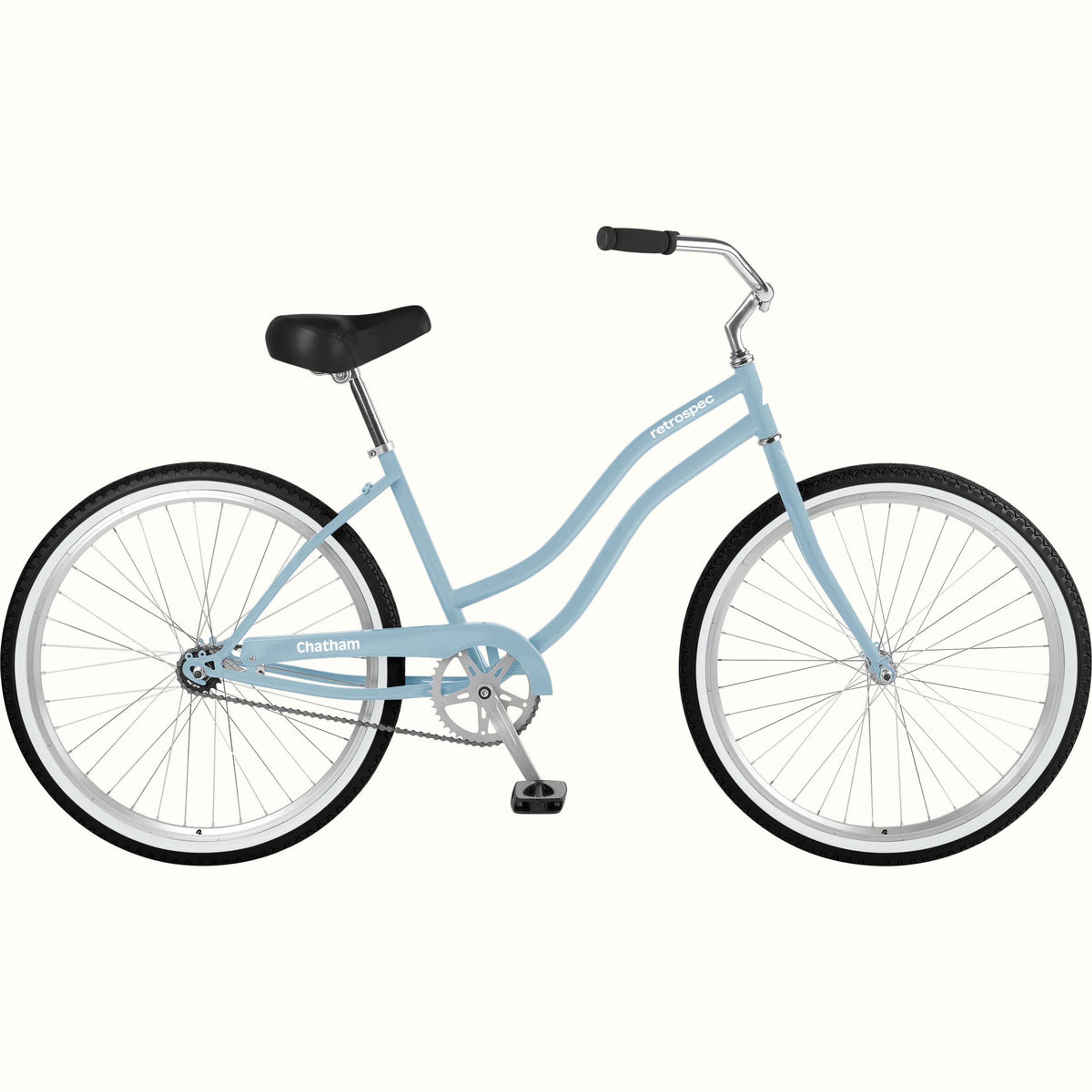 Product image for Chatham Beach Cruiser Bike - Step Through Single Speed in Crystal Blue