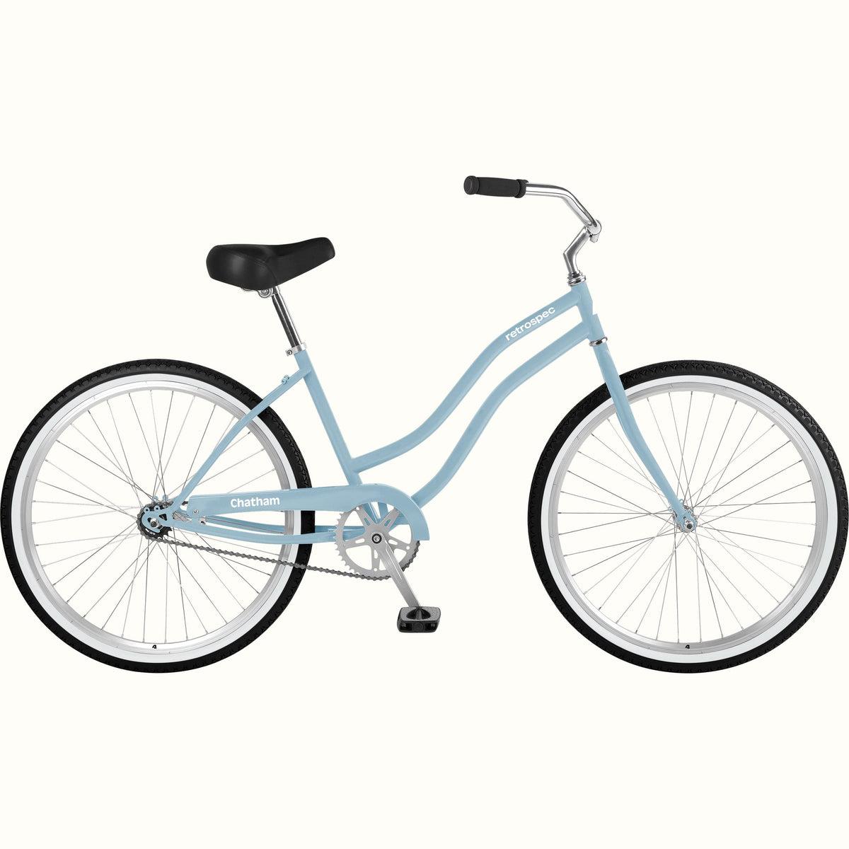 Product image for Chatham Beach Cruiser Bike - Step Through Single Speed in Crystal Blue