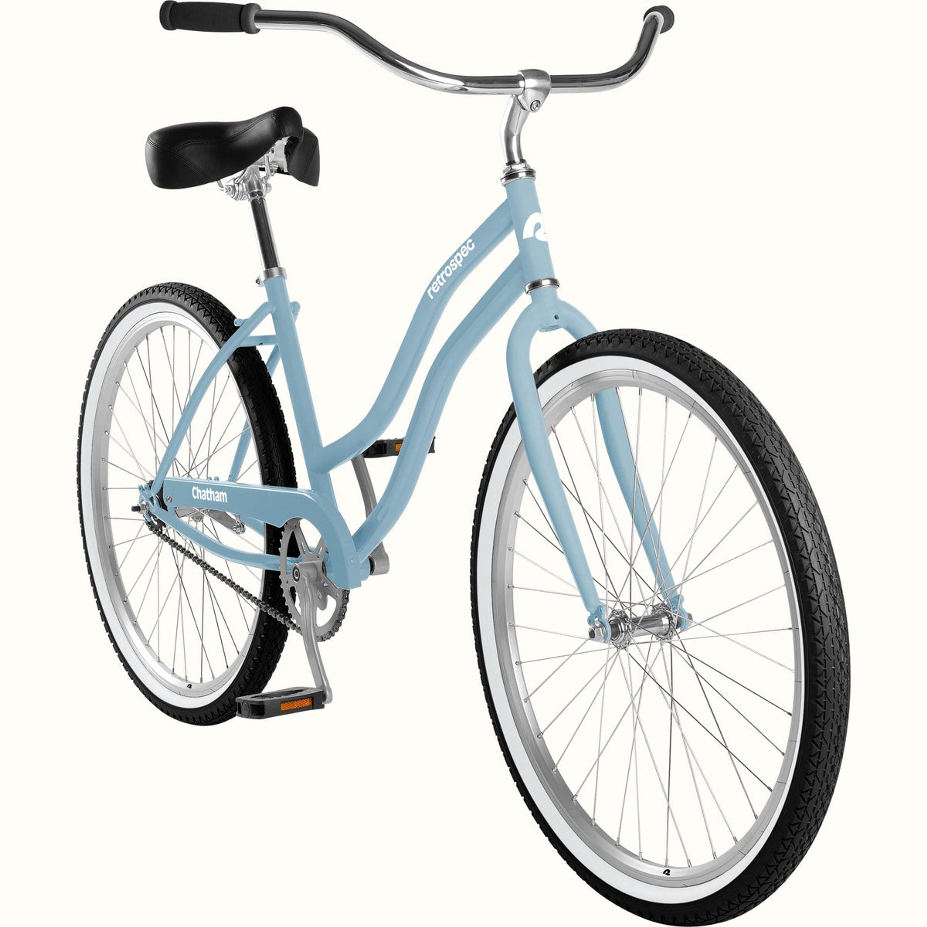 Chatham Beach Cruiser Bike - Step Through Single Speed in Crystal Blue