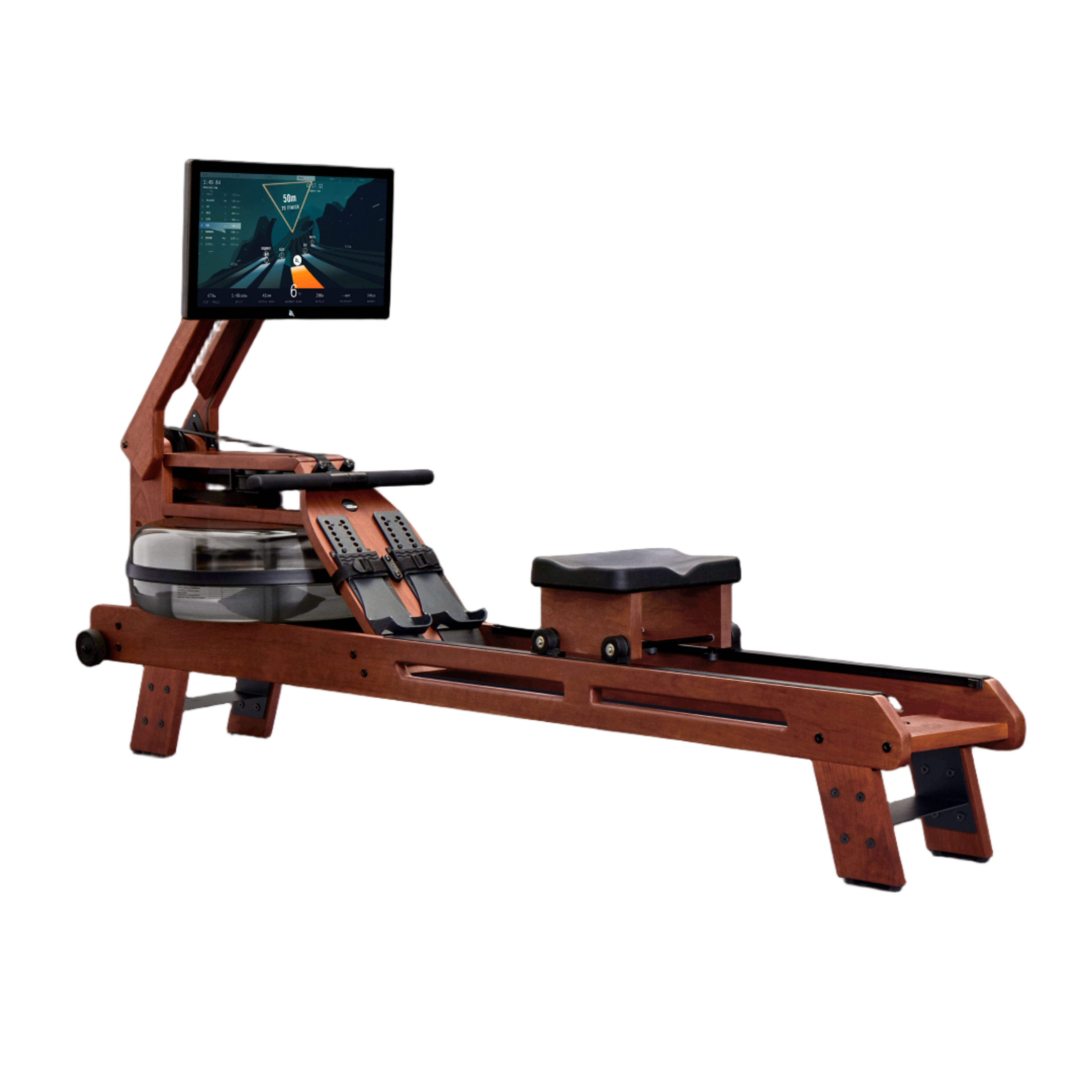 Ergatta Luxe rower with high-rise leg bundle