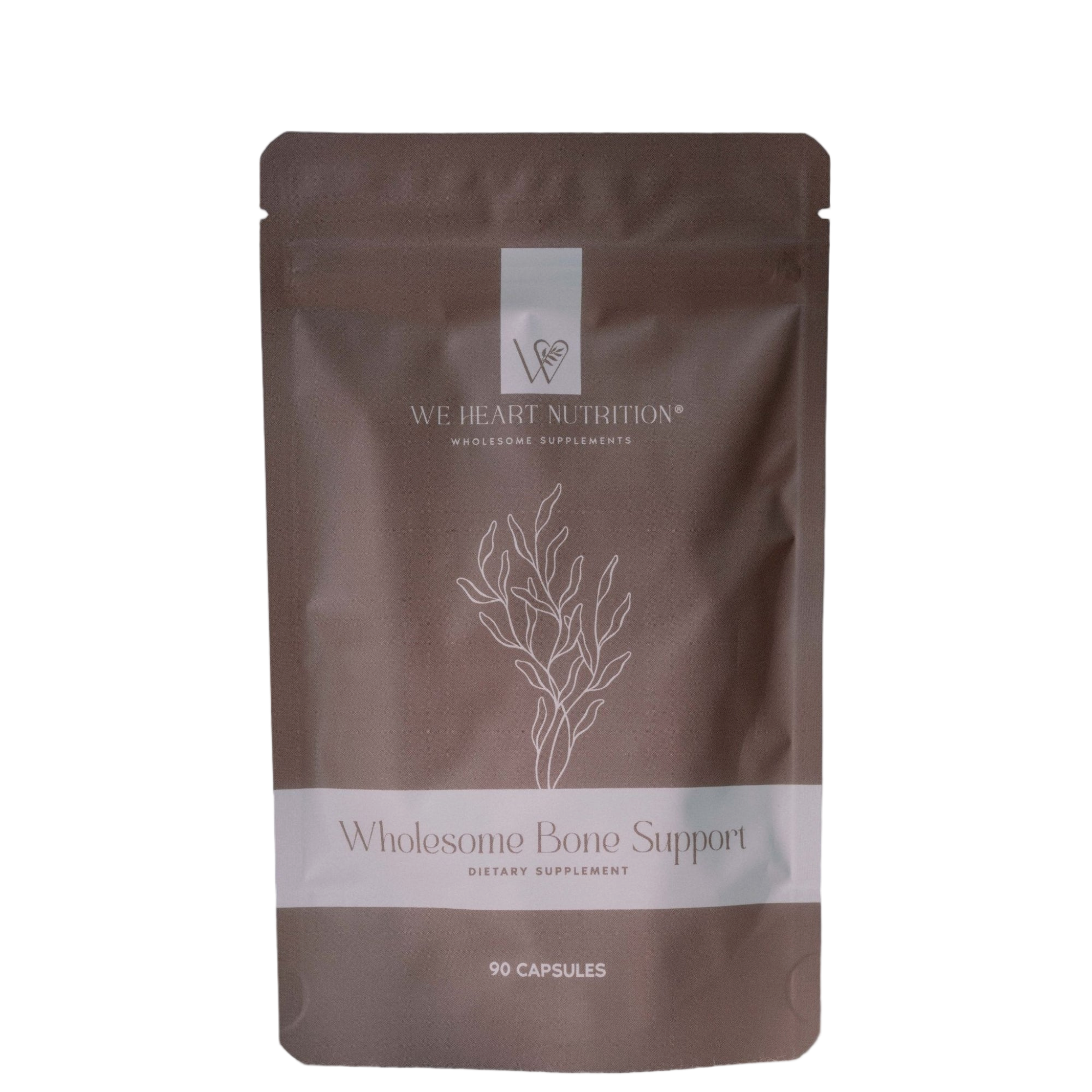 Bottle of Wholesome Bone Support Refill Pack supplement