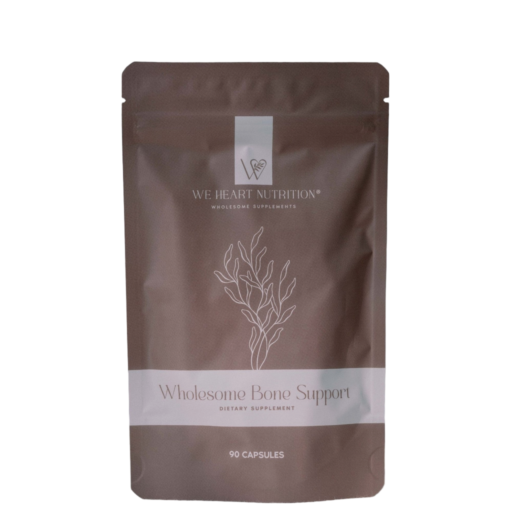 Bottle of Wholesome Bone Support Refill Pack supplement