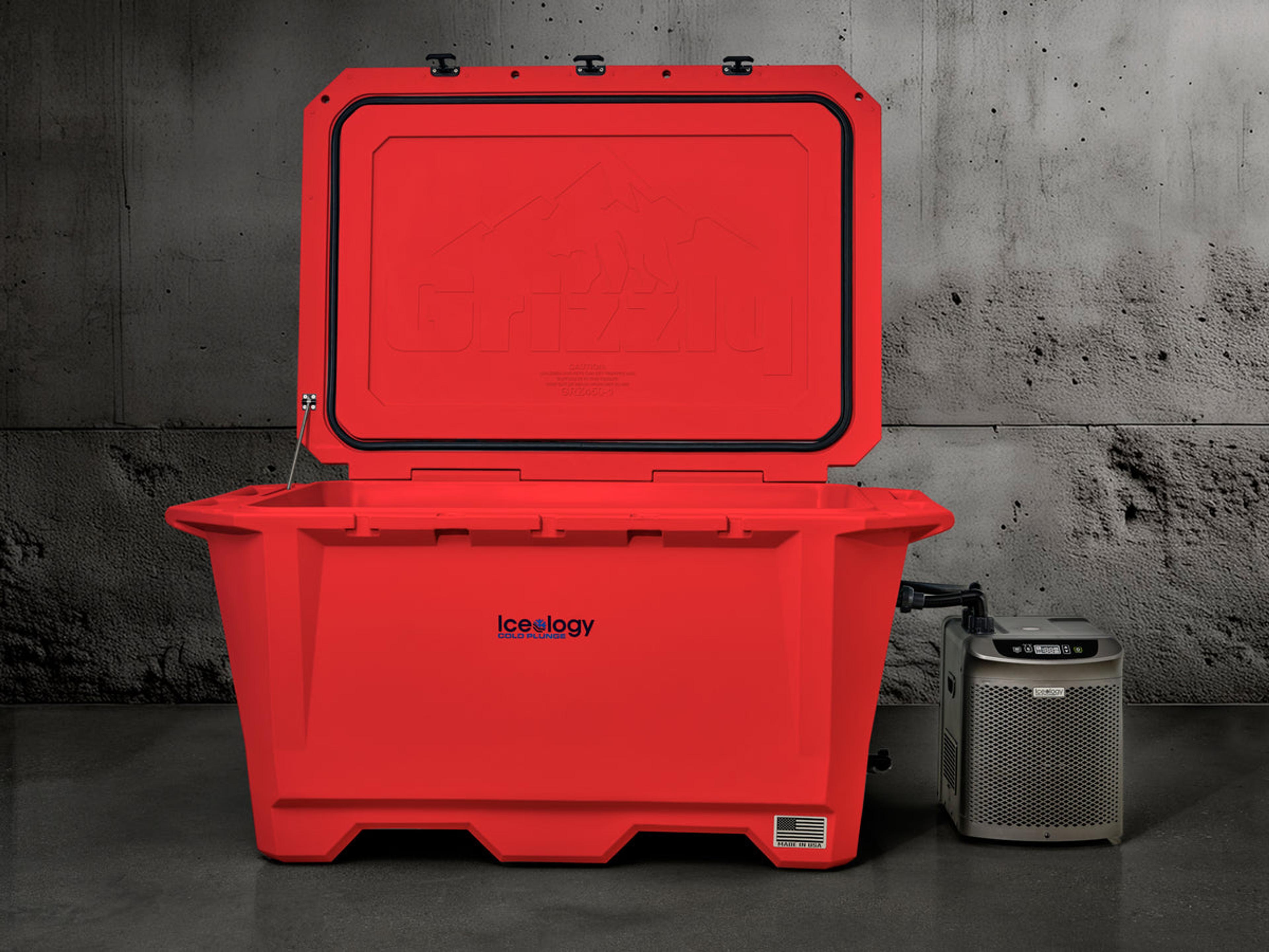 Iceology Cold Plunge 450 in Fire Red
