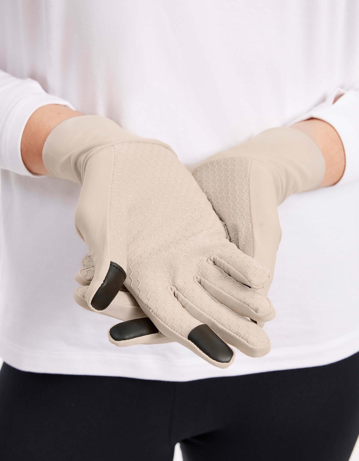 Driving Gloves UPF 50+ in Beige