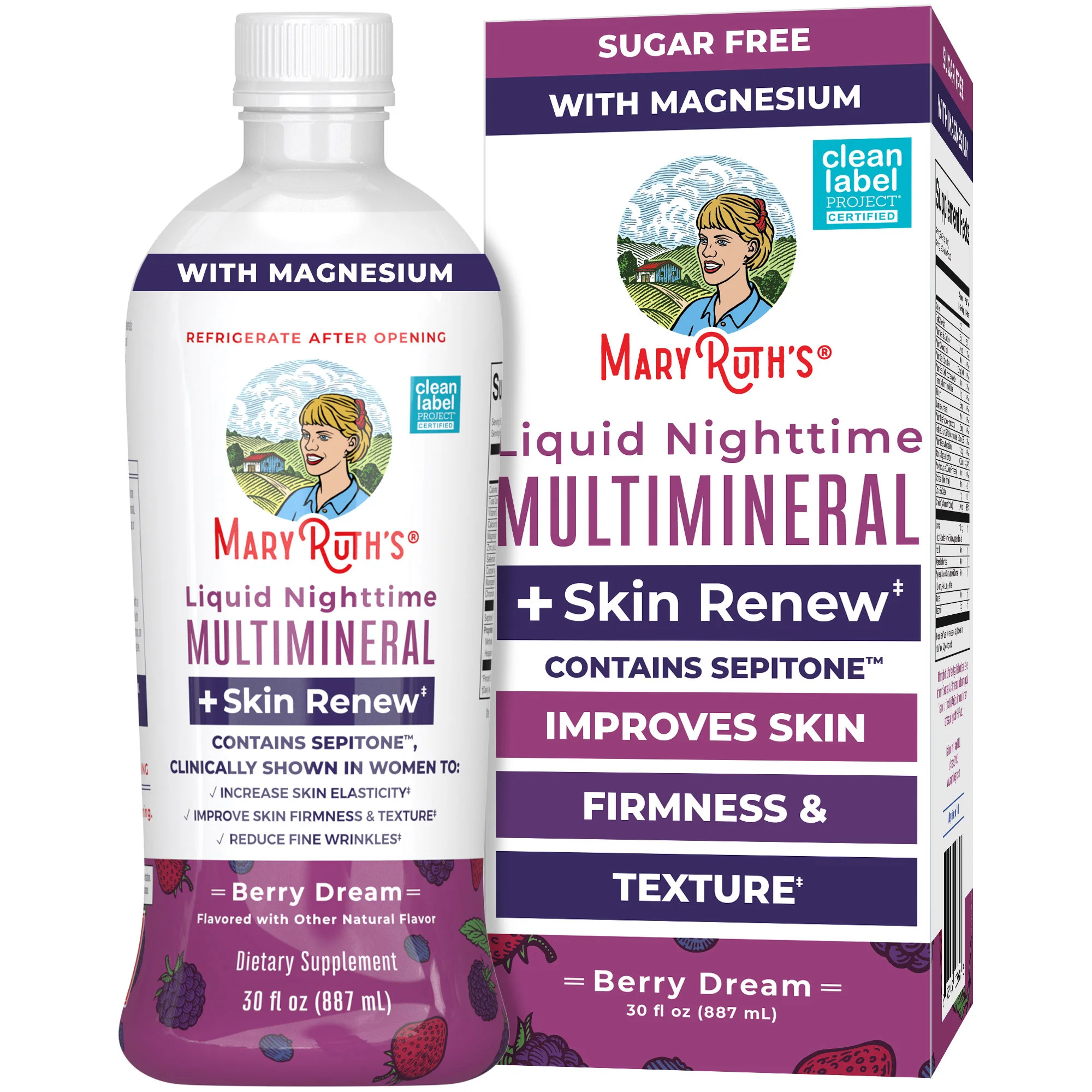 MaryRuth's Liquid Nighttime Multimineral + Skin Renew - HSA/FSA Eligible |  Truemed