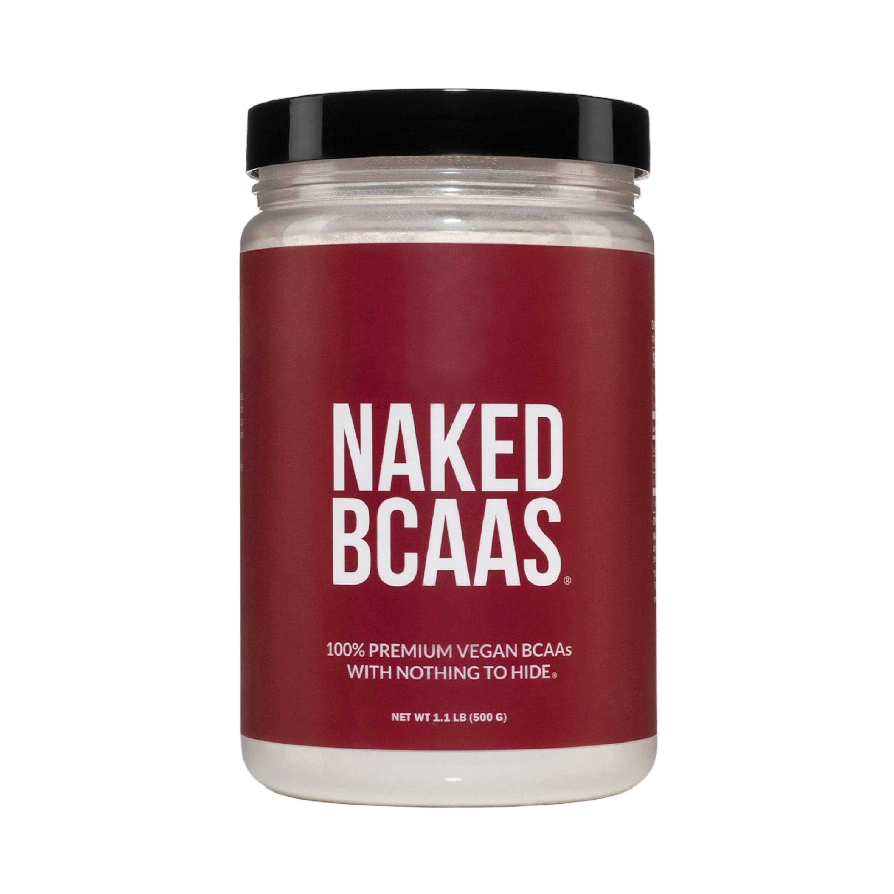 Container of Naked BCAAs unflavored powder