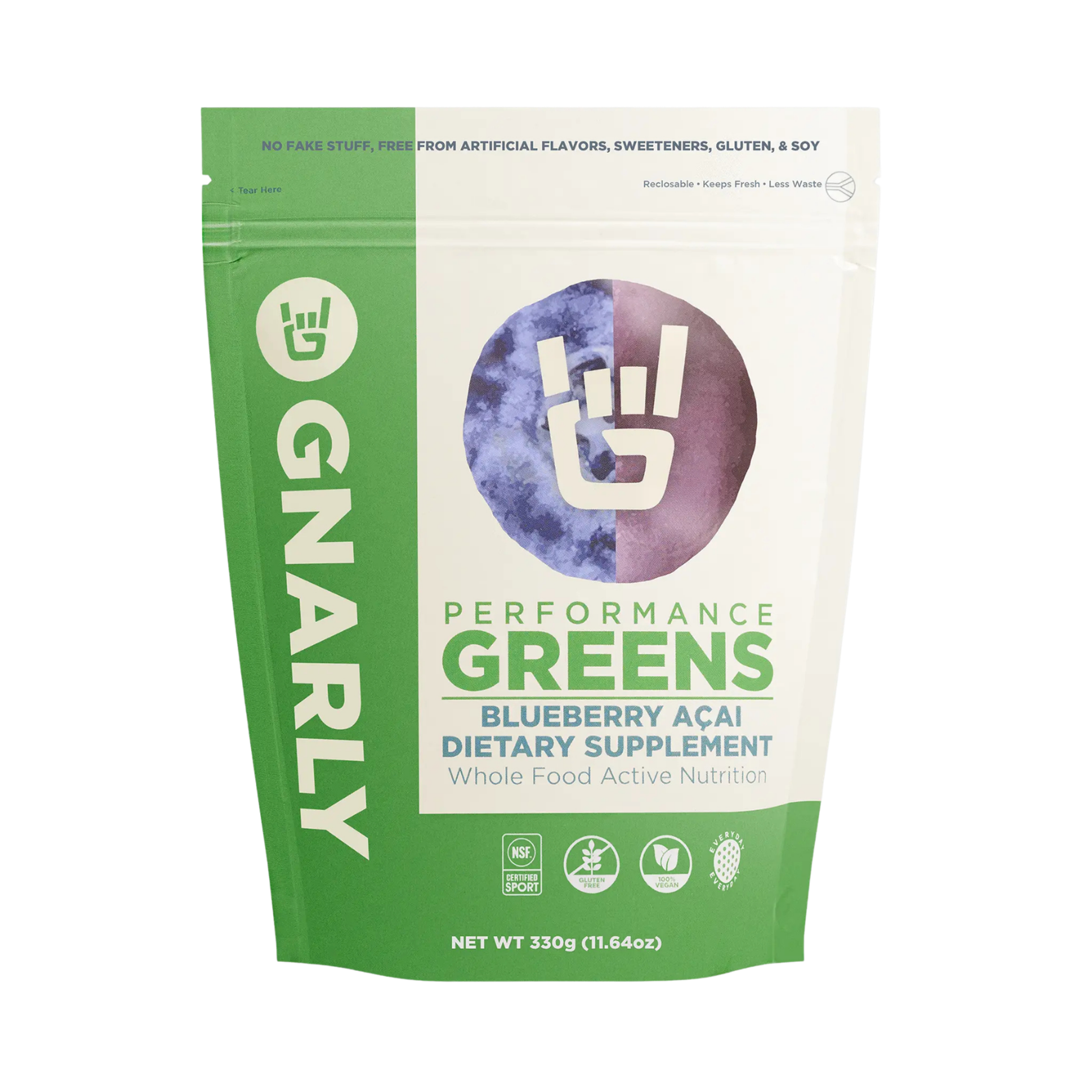 Gnarly Performance Greens - Blueberry Acai / Bag (30 Servings)