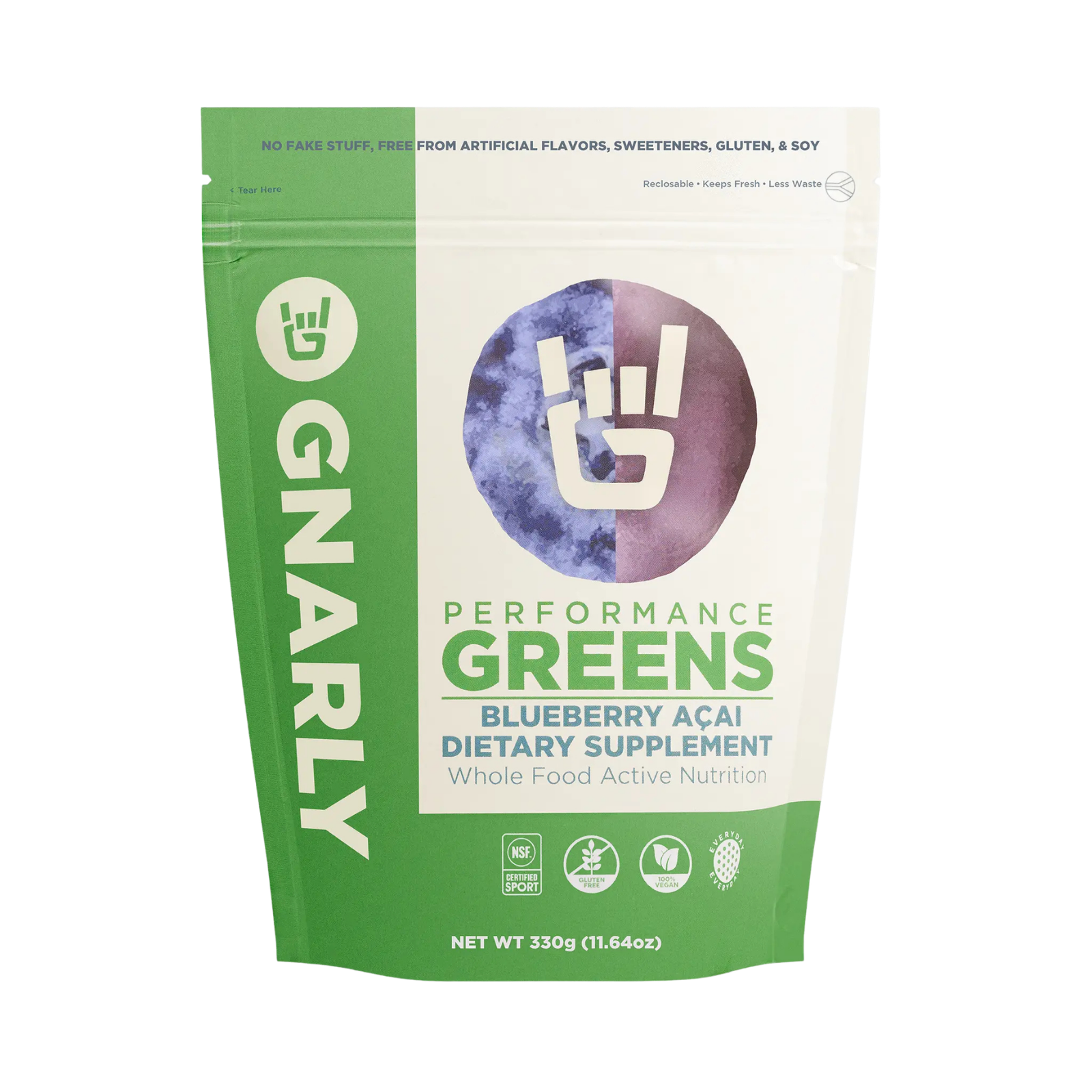 Gnarly Performance Greens - Blueberry Acai / Bag (30 Servings)