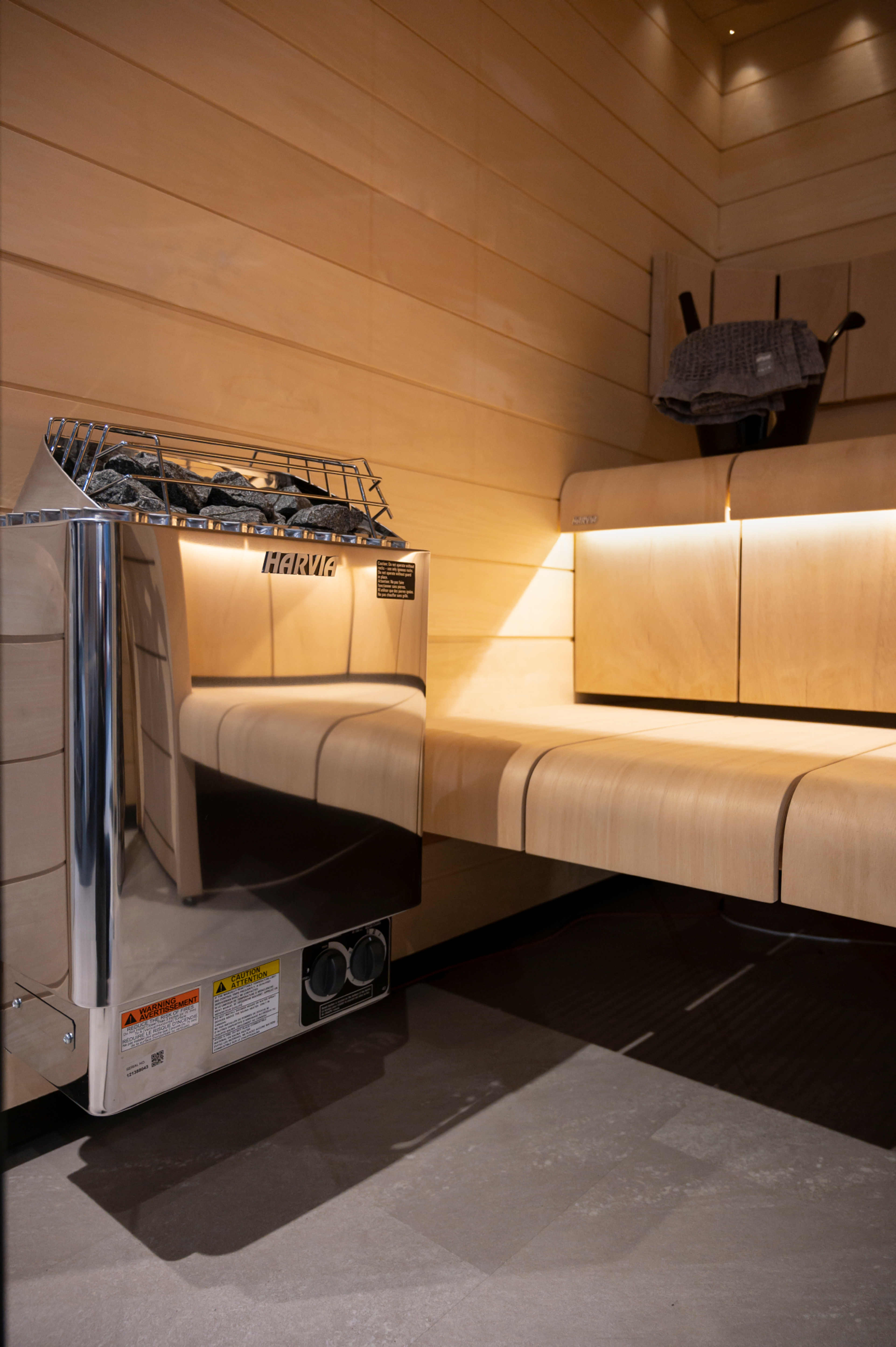 Harvia KIP 4.5kW Sauna Heater Package with Built-In Controls and Stones image 5