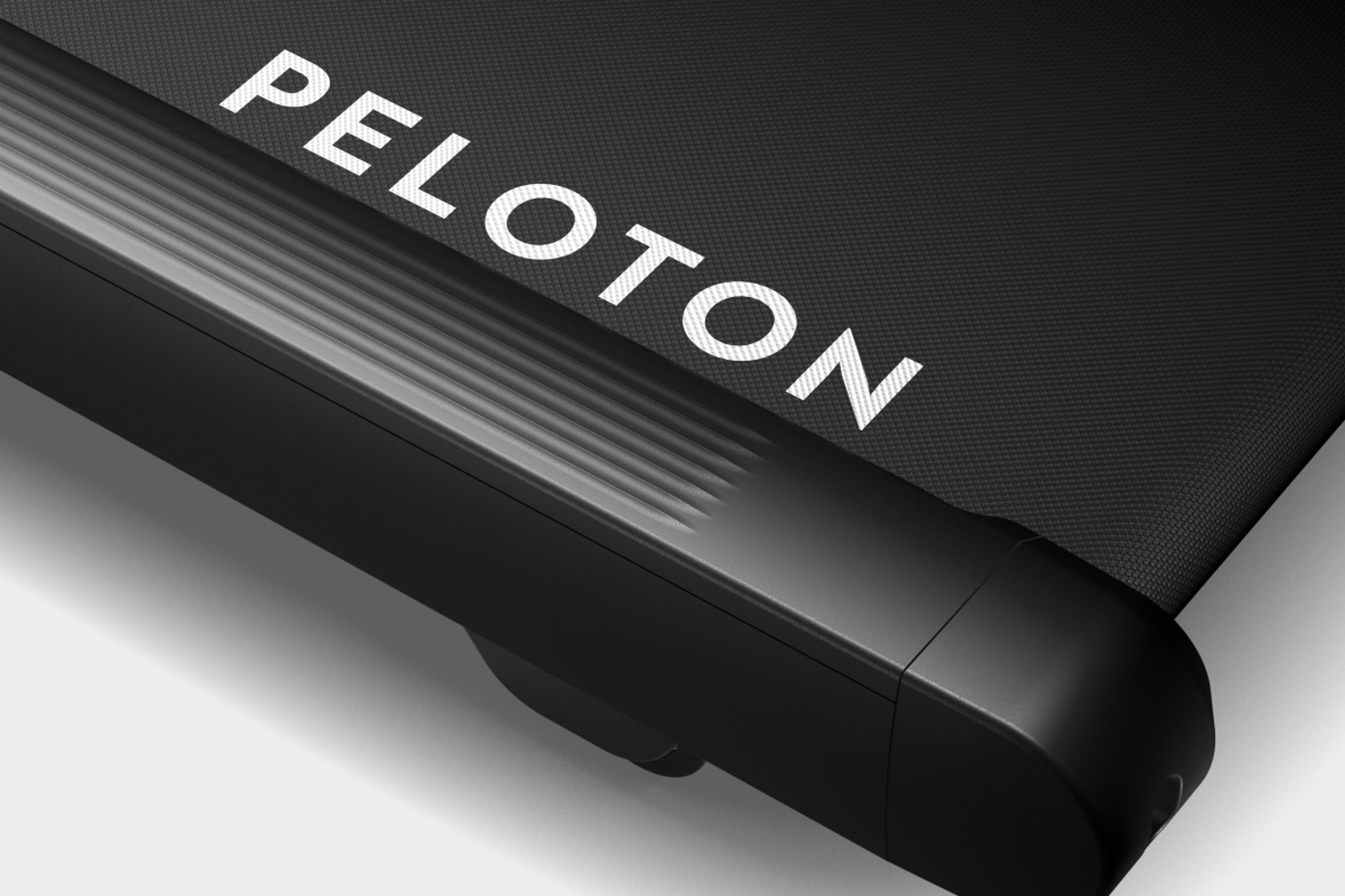 Close-up of the Peloton Tread Flex belt.