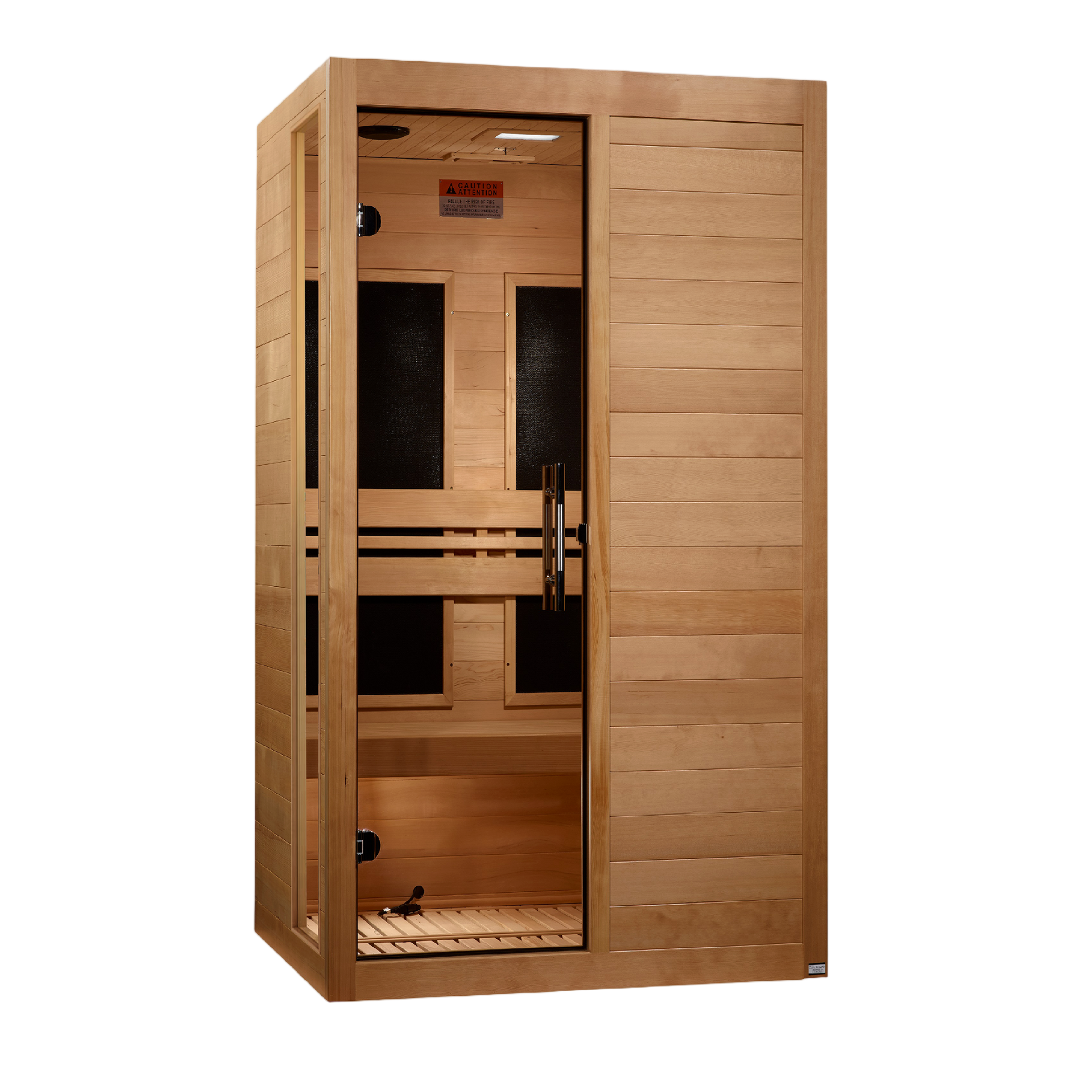Dynamic Lucca 2-person infrared sauna front view