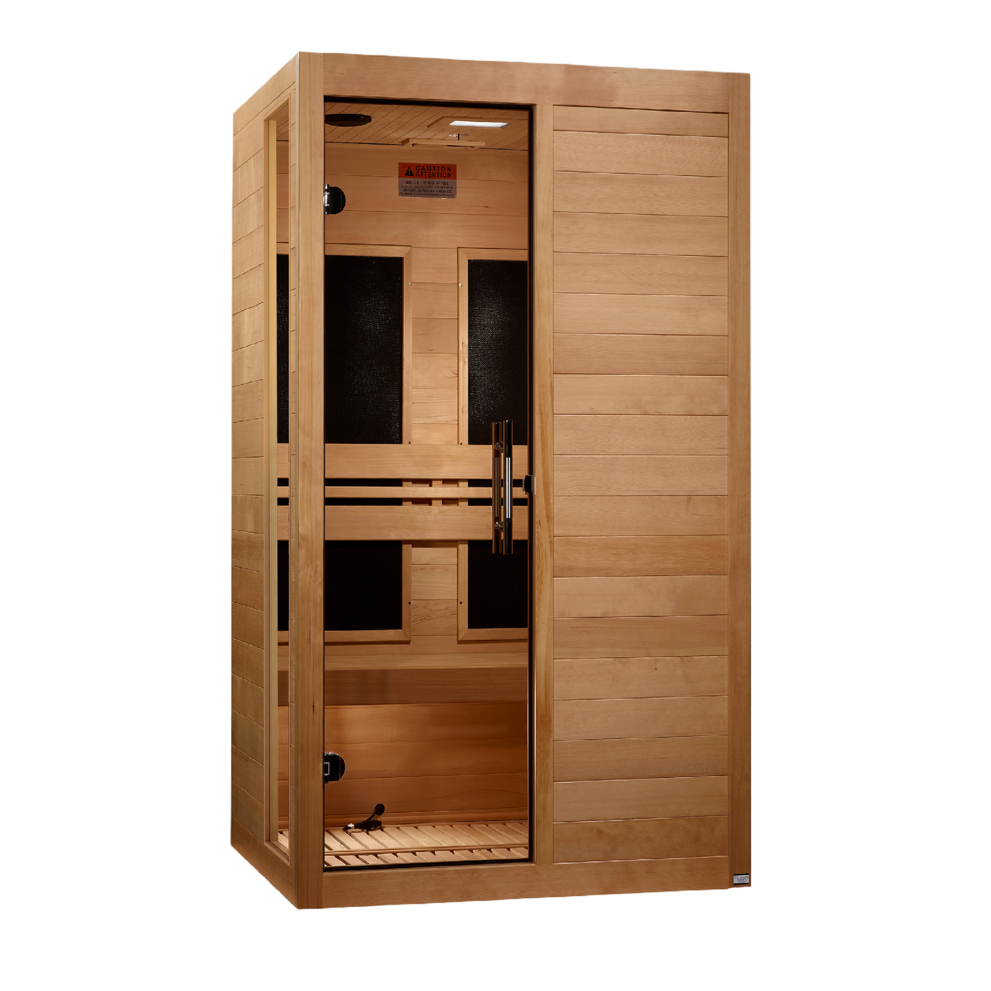 Dynamic Lucca 2-person infrared sauna front view