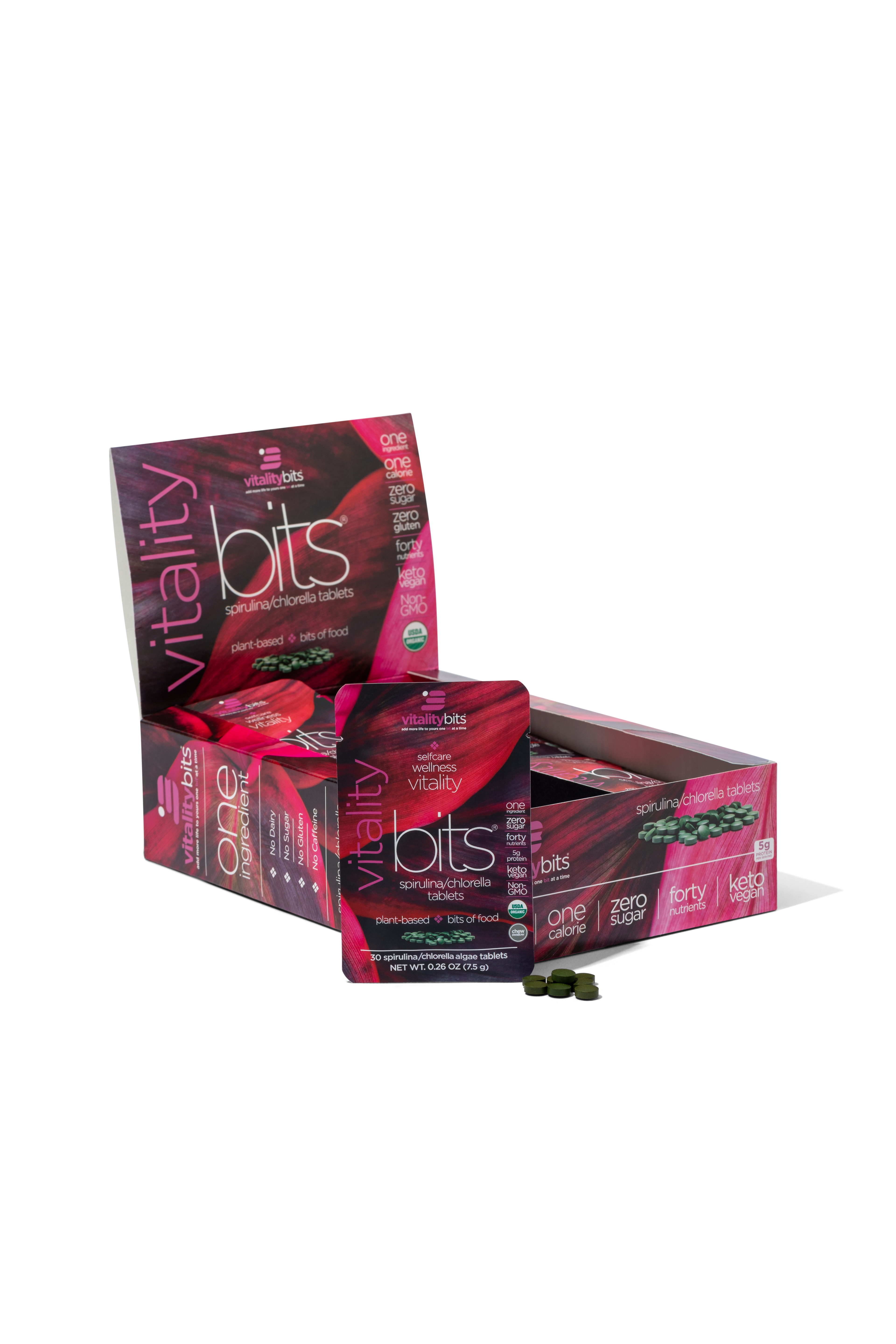 VITALITYbits® Spirulina/Chlorella | Large Box