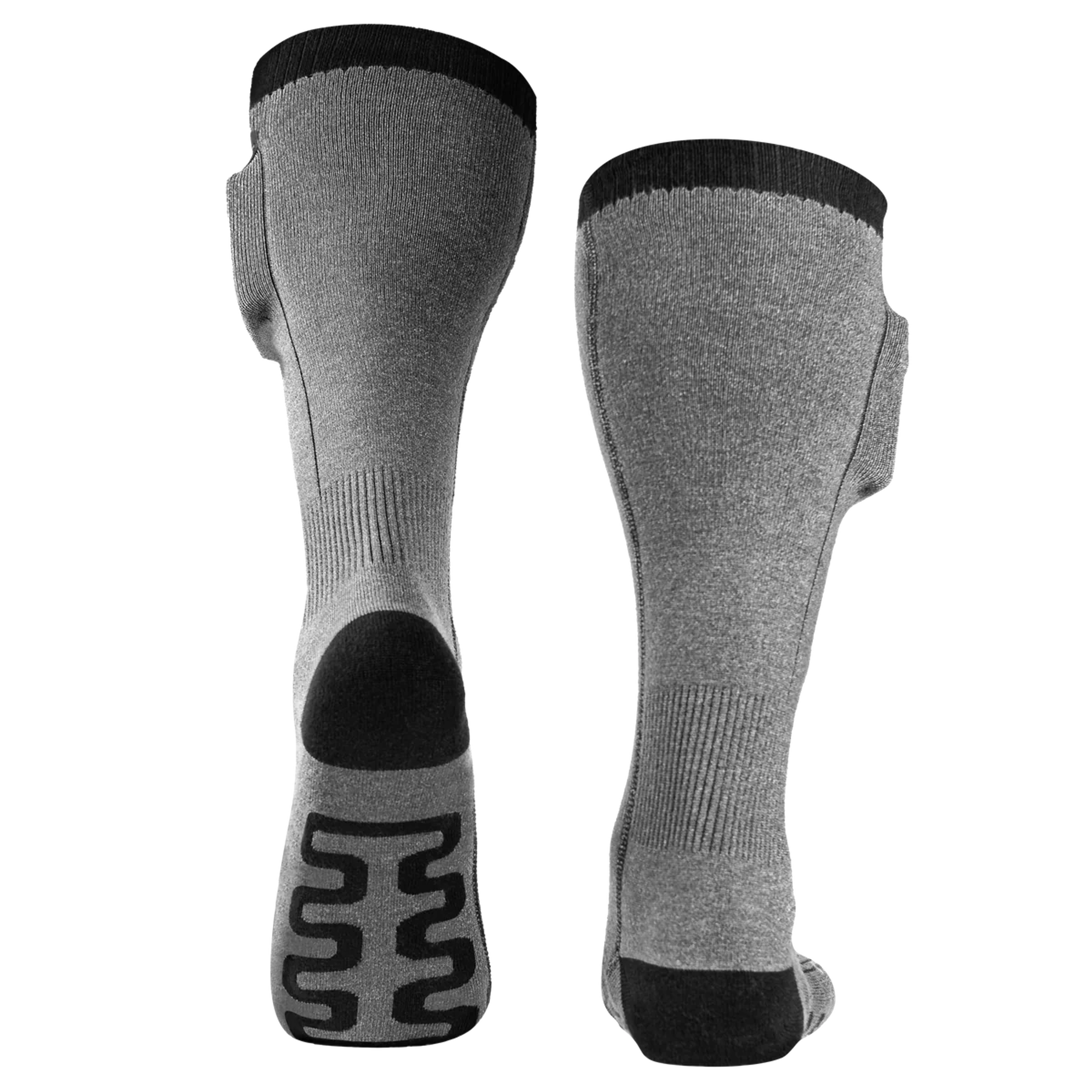 Roam Heated Socks in Black-Gray