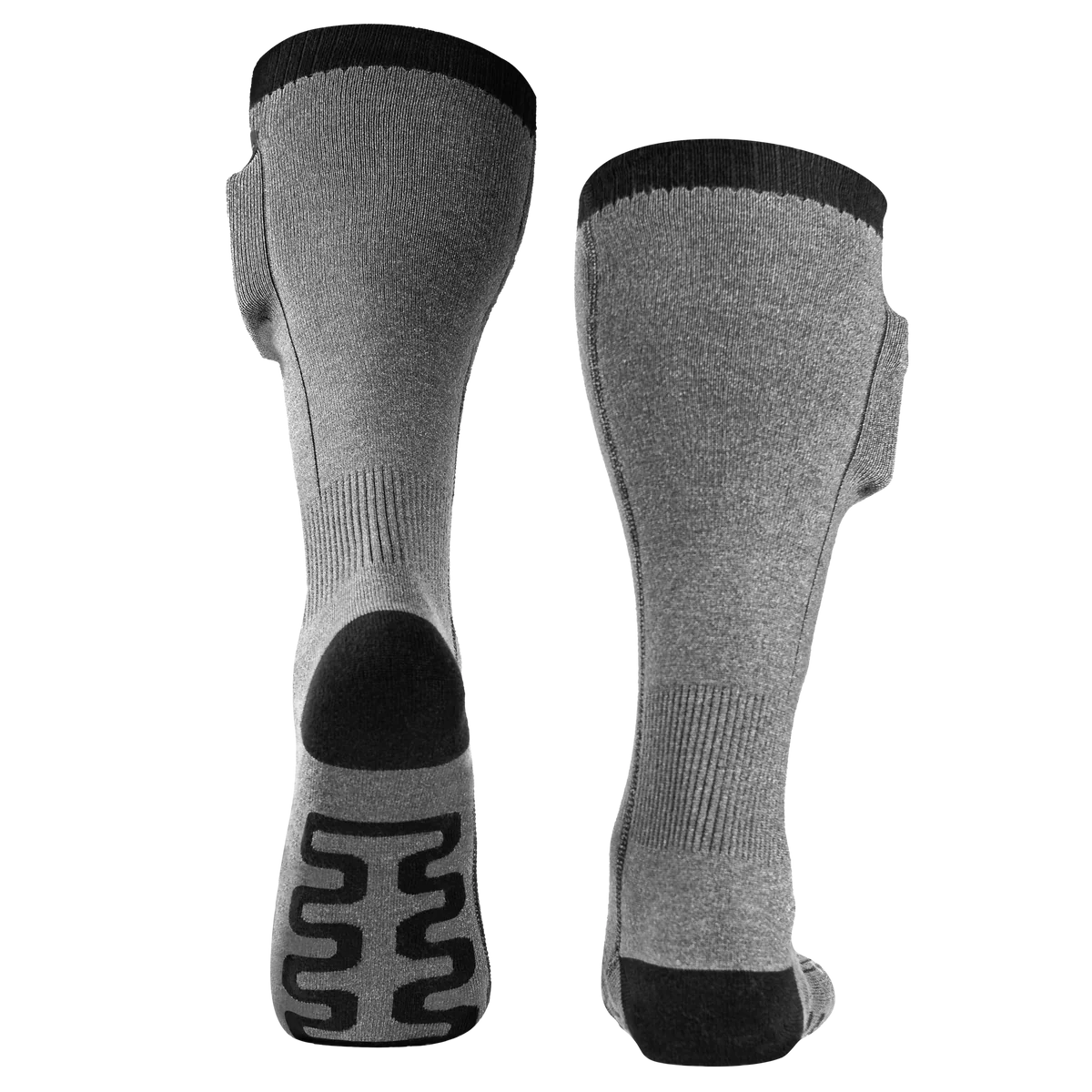 Roam Heated Socks in Black-Gray