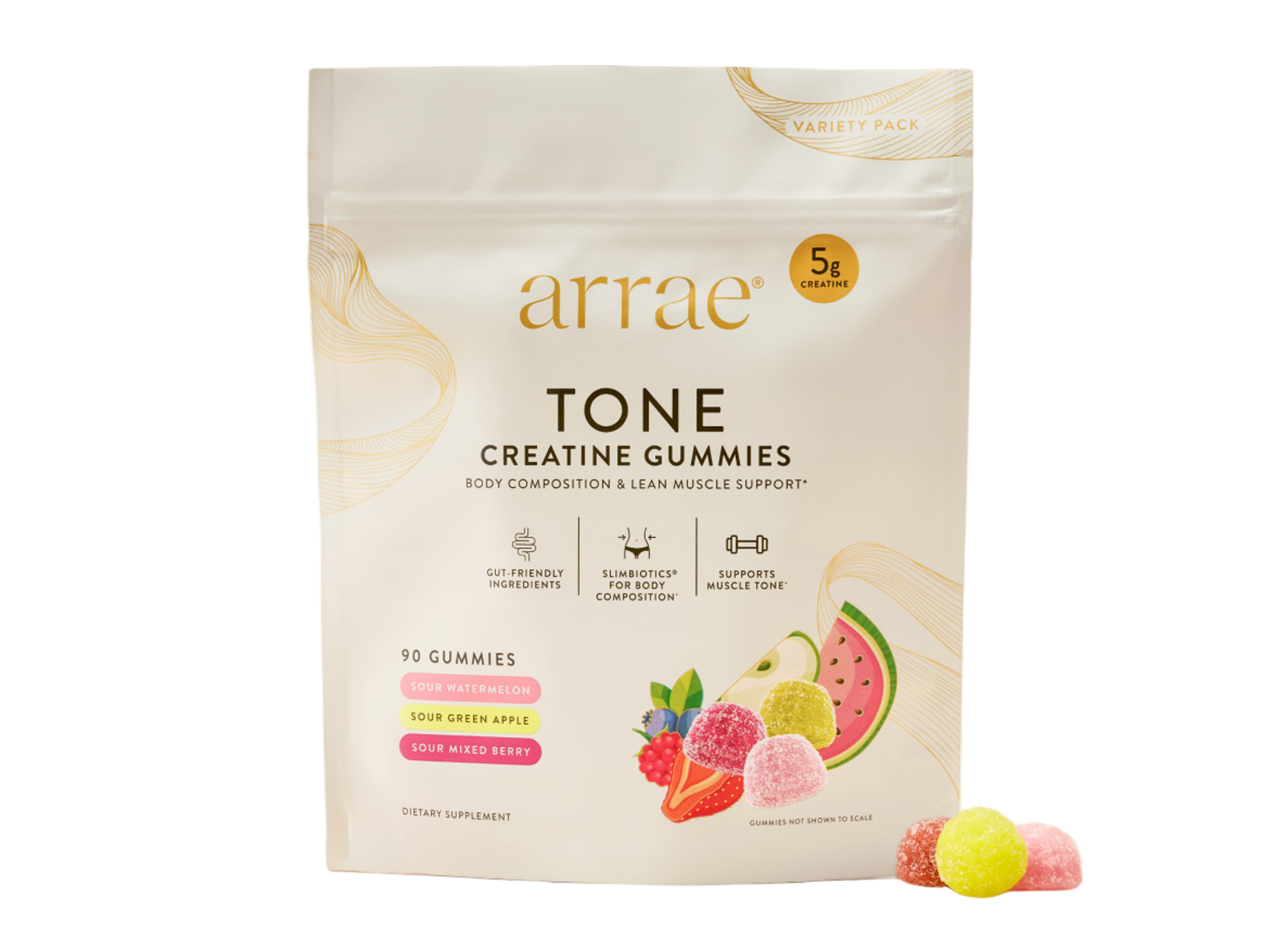 Box of Arrae Tone Variety Pack creatine gummies